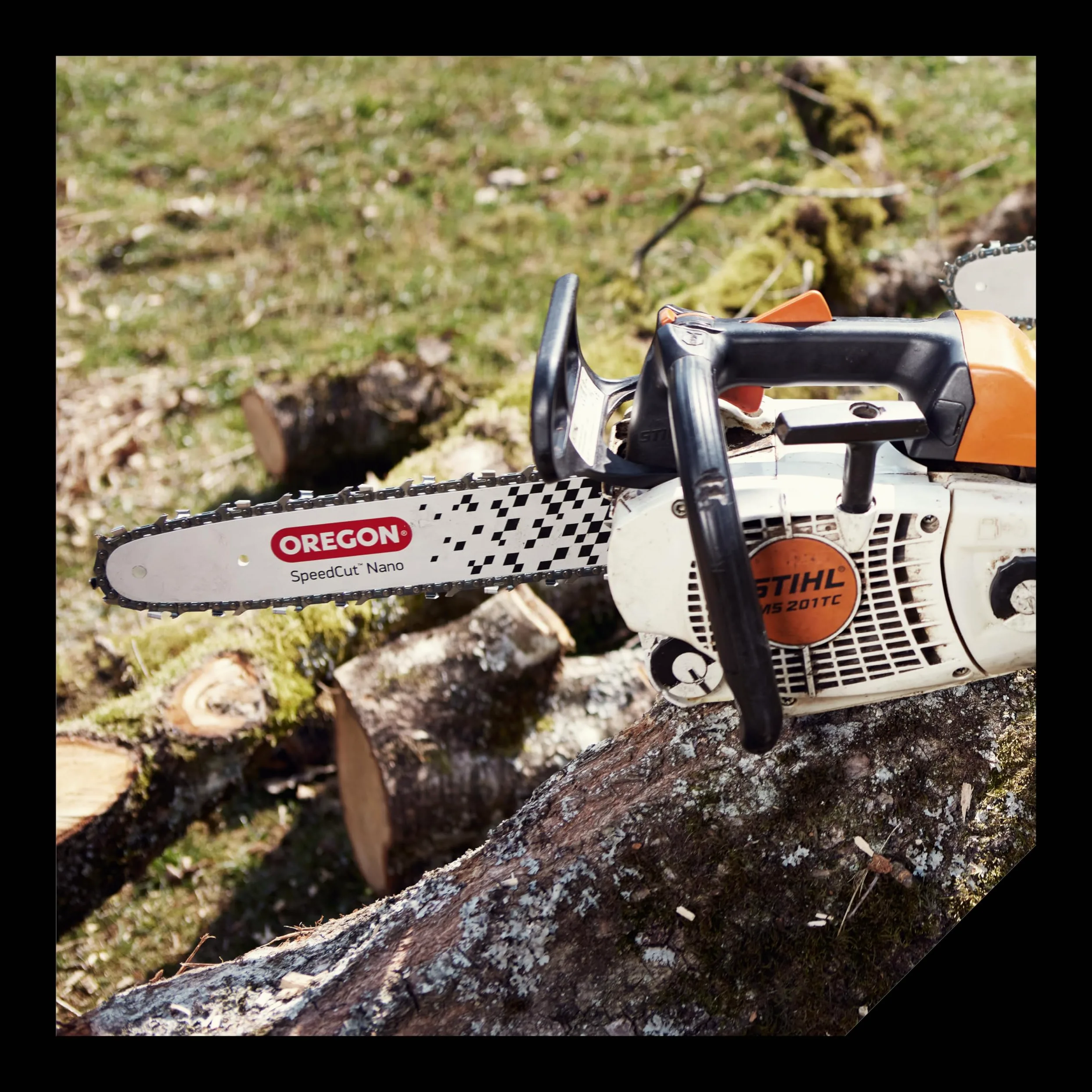 Oregon SpeedCut Nano - Kit de Conversion pour Tronçonneuse avec Chaîne & Guide de Tronçonneuse 25 cm (46 Maillons d'Entraînement, Pas 0,325" Low Profile, Jauge 1,1 mm), Compatible avec Stihl
