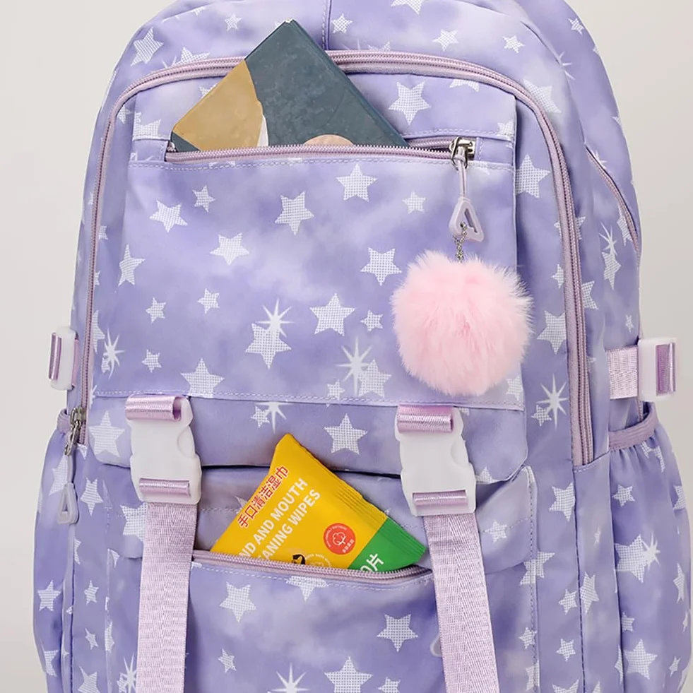 K-POP Sac à Dos pour Filles 15,6 Pouces Ordinateur Portable Décontracté