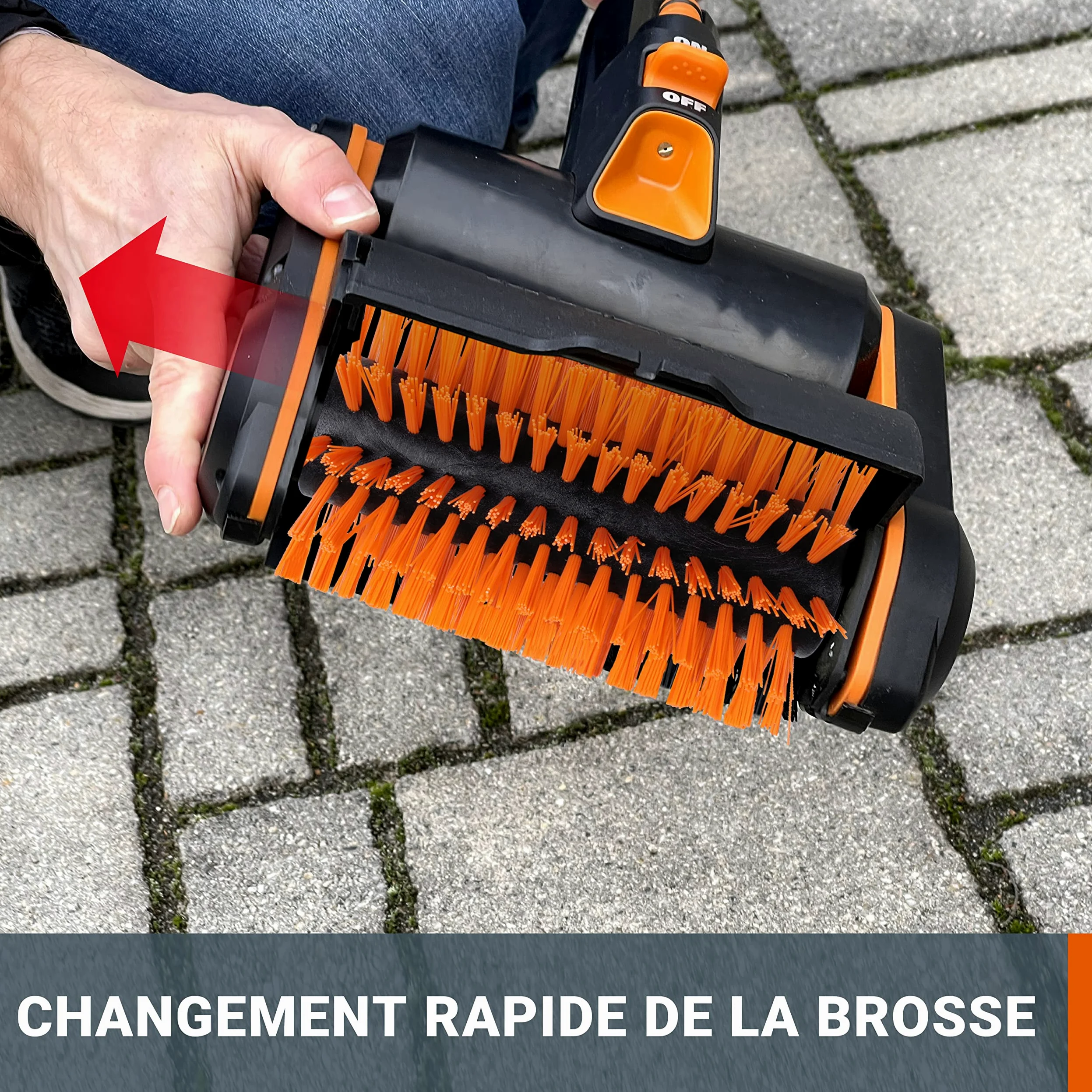 WORX Brosse de Nettoyage sans Fil 20V WG441E.9