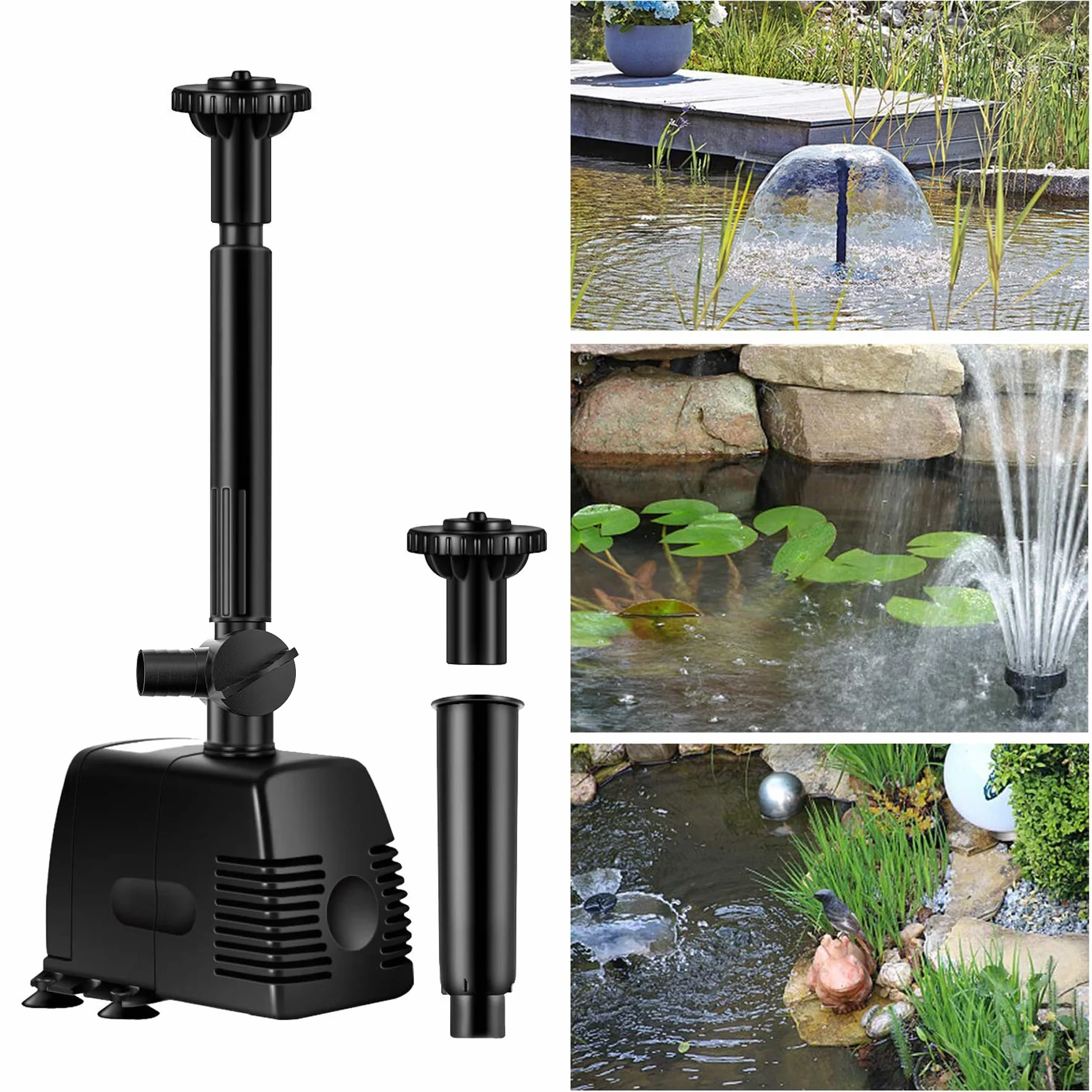 Pompe pour Fontaine Extérieure de Jardin 800L/H 16W