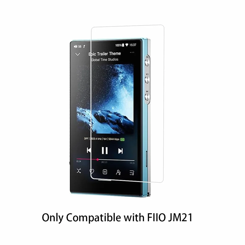 FiiO JM21 Lot de 2 films protecteurs d'écran 4,7" verre trempé 9H anti-rayures