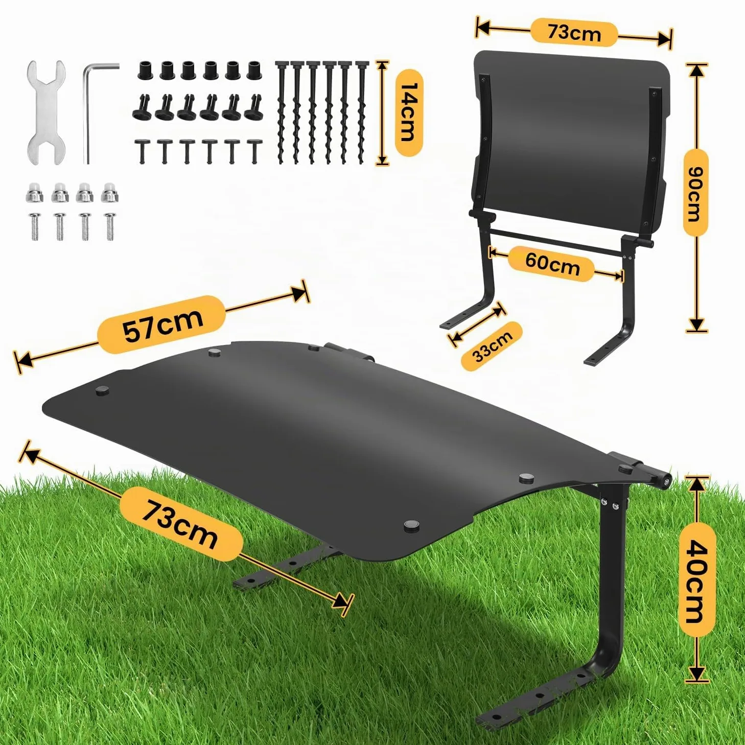 Garage pour robot tondeuse, toit pour robot tondeuse, abri de voiture pour robot tondeuse, pliable, garage, maison de pluie pour robot tondeuse avec barre de support