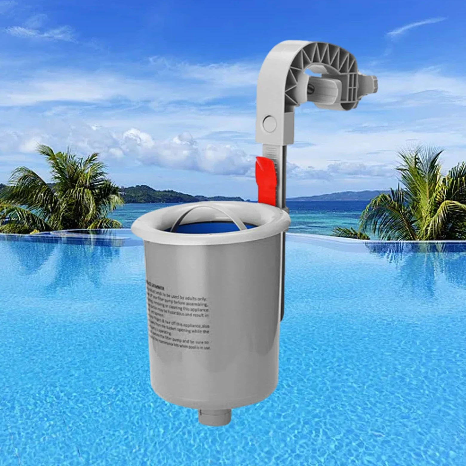 Écumeur de Surface Automatique, Robot Nettoyeur de Piscine, Kits D'écumeur Mural pour Bassin, Filtre Flottant pour Débris de Surface, Racleurs de