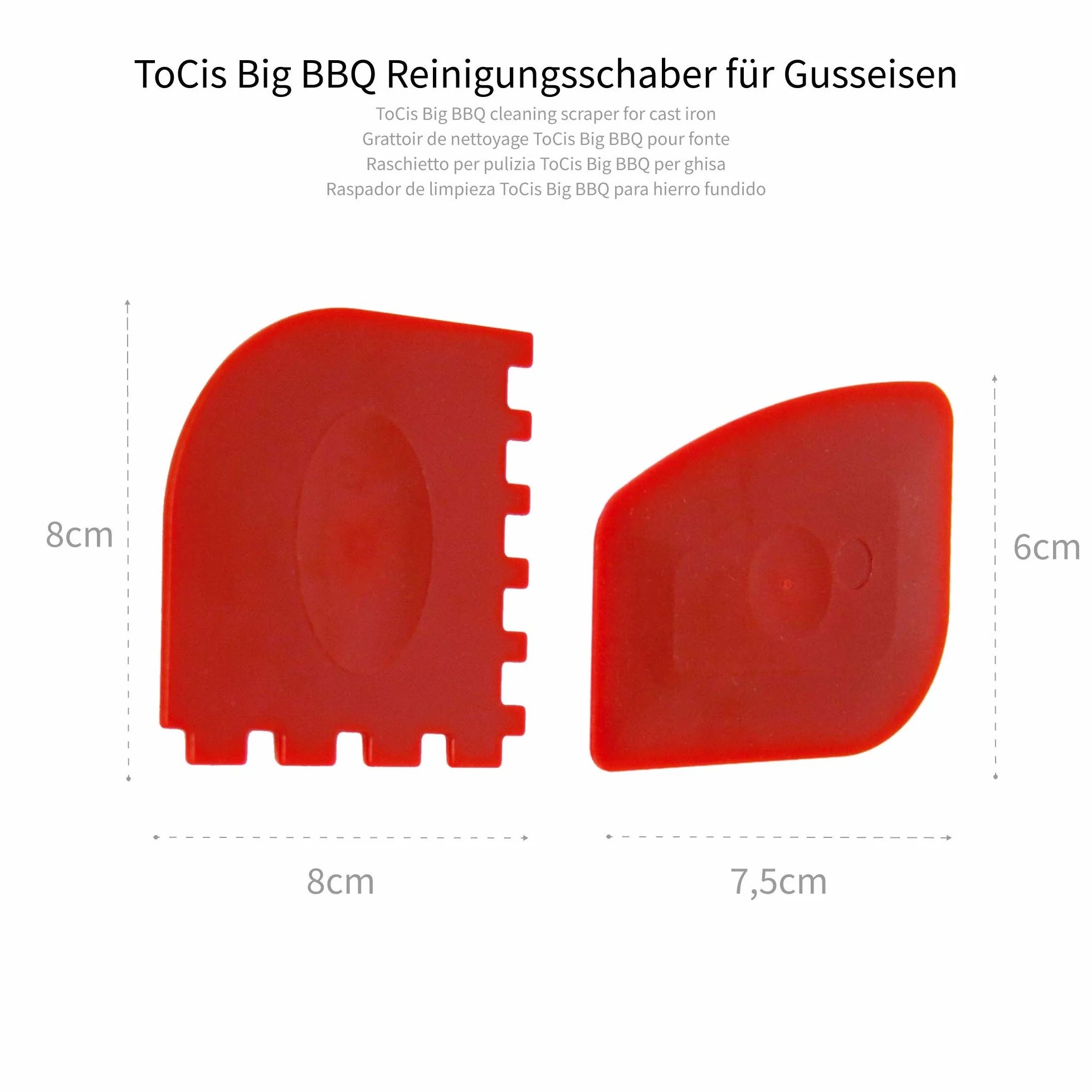 ToCis Big BBQ Grattoir nettoyage fonte plastique accessoire cuisine