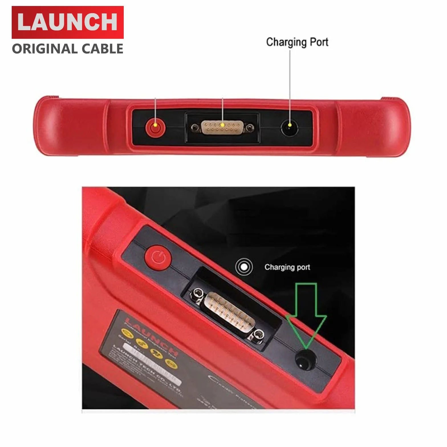 LAUNCH Câble de Charge USB 5V DC pour Scanner OBD2 X-431 CRP123i/e/x CRP129i/e/x CRP909E/X