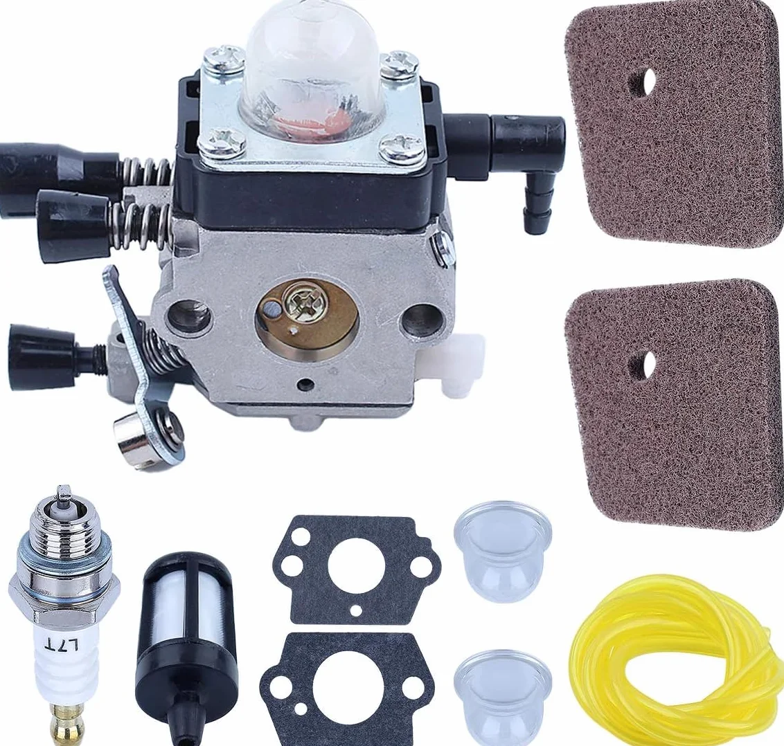 Kit Carburateur pour Stihl FS38 FS45 FS46 FS55 HS45 HK45 KM55 FC55 Débroussailleuse