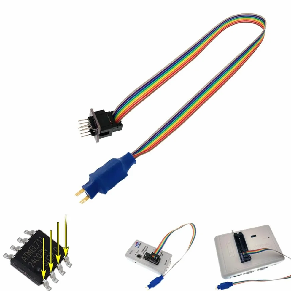 Sonde Clip Test SOIC8 SOP8 Programmation Circuits EEPROM 93CXX 25CXX 24CXX TL866