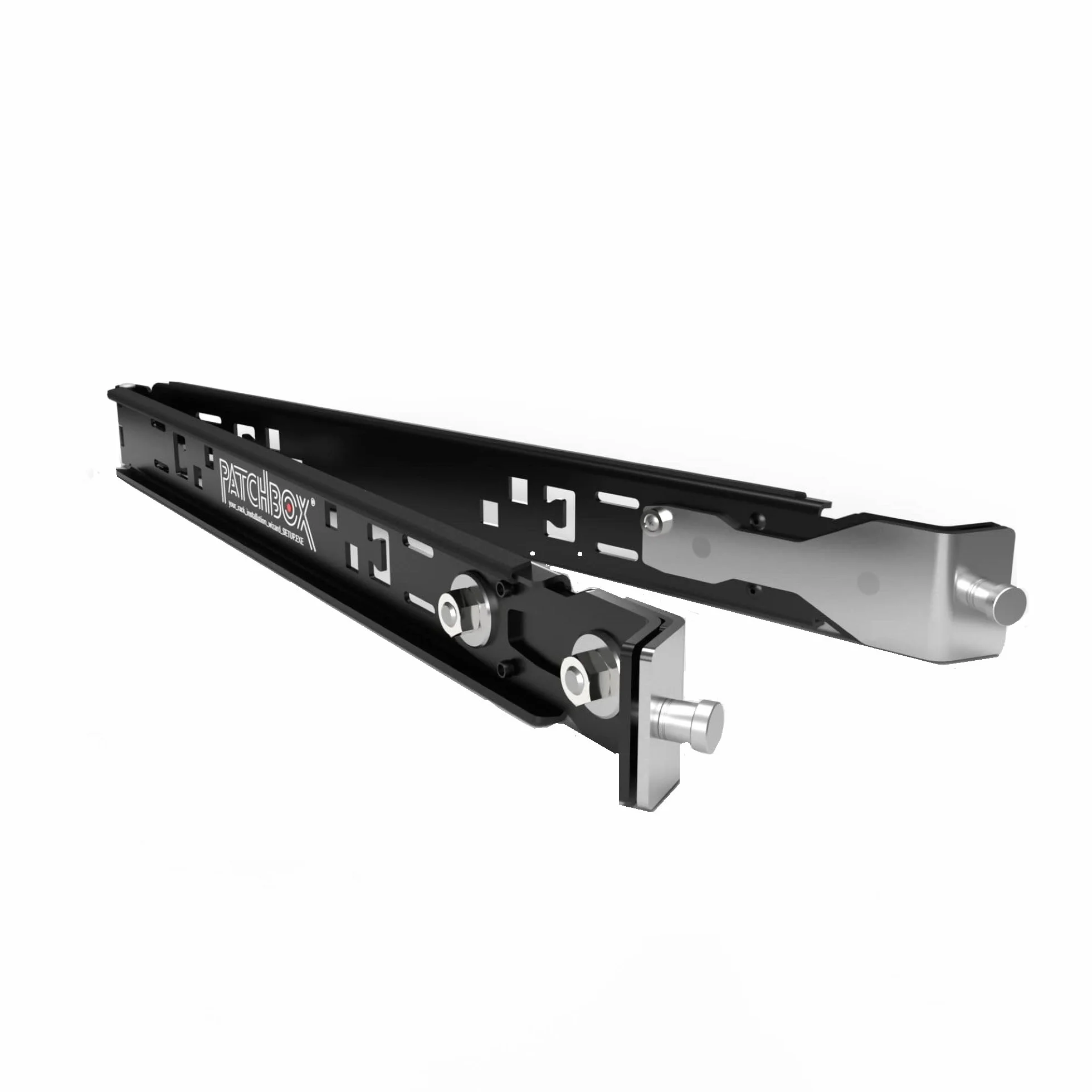 PATCHBOX Setup.exe Tablette 19" Montage rapide max. 50 kg plateau pour rails 19" trous filetés et carrés