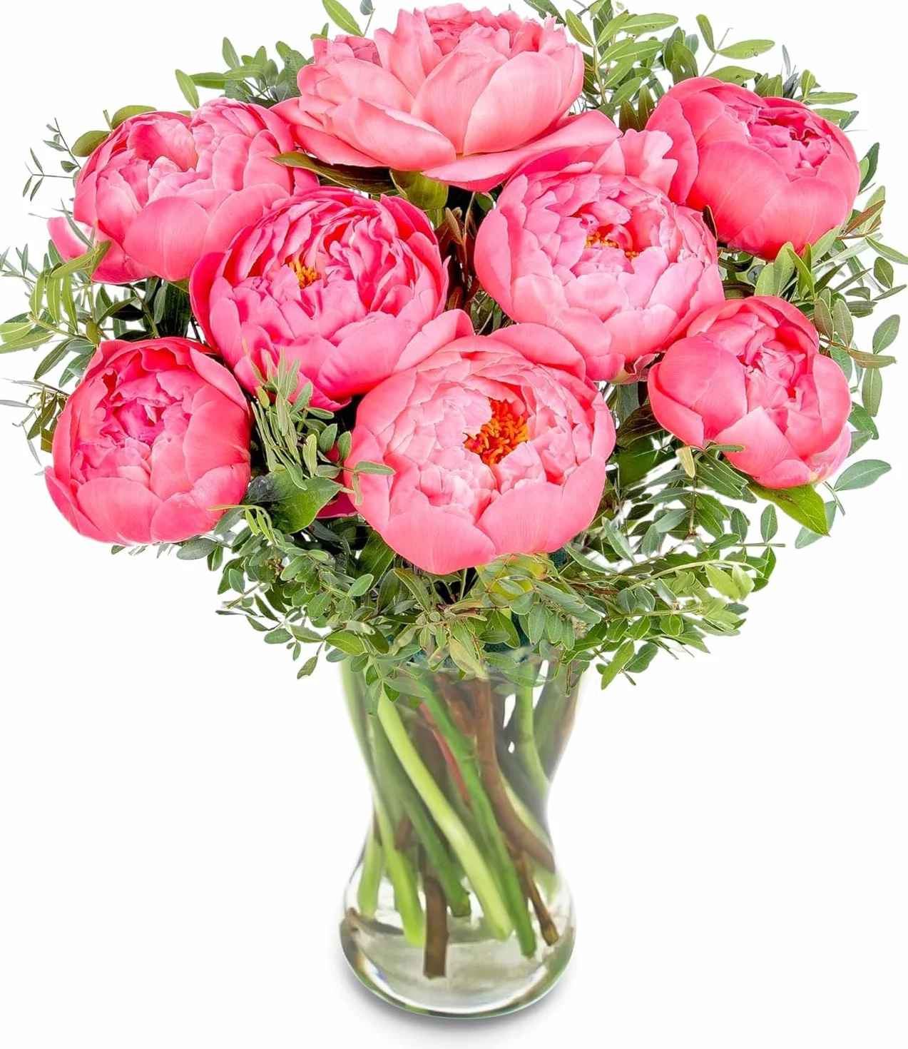 Bouquet de fleurs fraîchement coupées Peony Blush pour anniversaire cadeau remerciement
