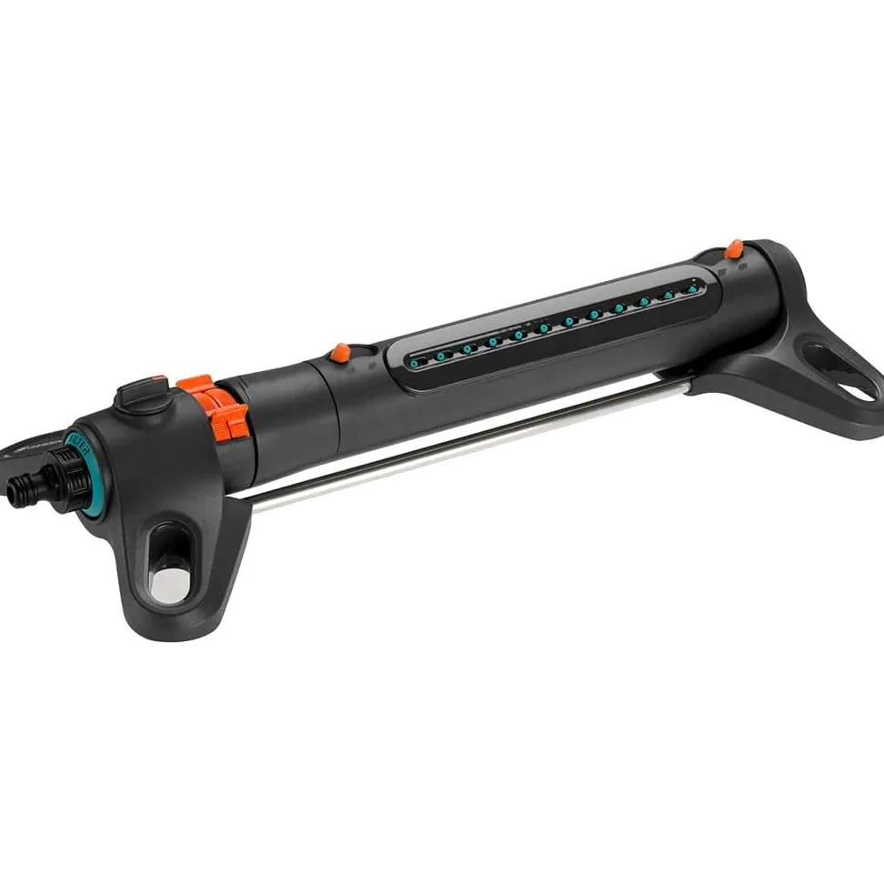 Gardena 18710-34 - Set aspersor Oscilante Aquazoom S Adaptable a jardines de 9 a 150M2