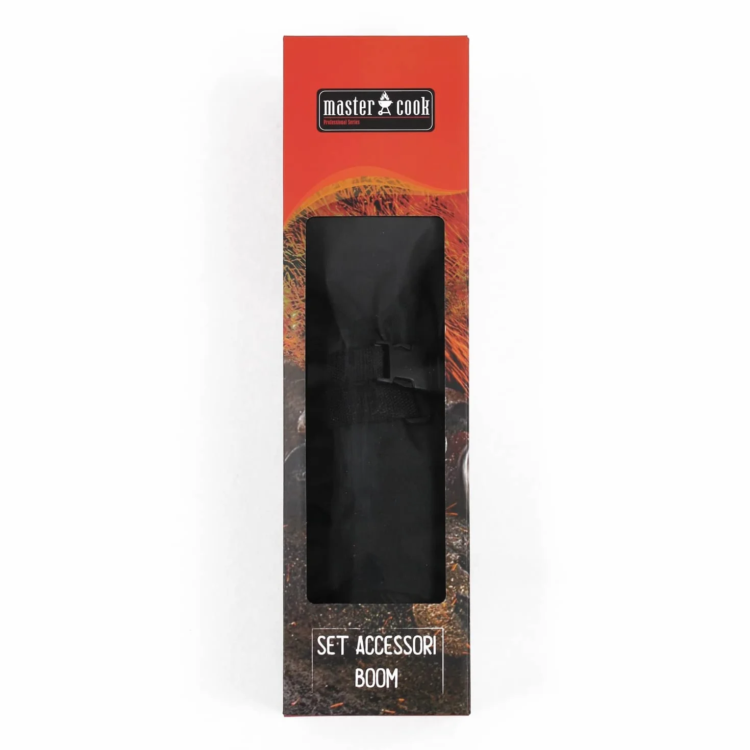 MasterCook Kit d'accessoires BBQ Professionnels en Acier avec Pince, Fourche, Spatule et Gant