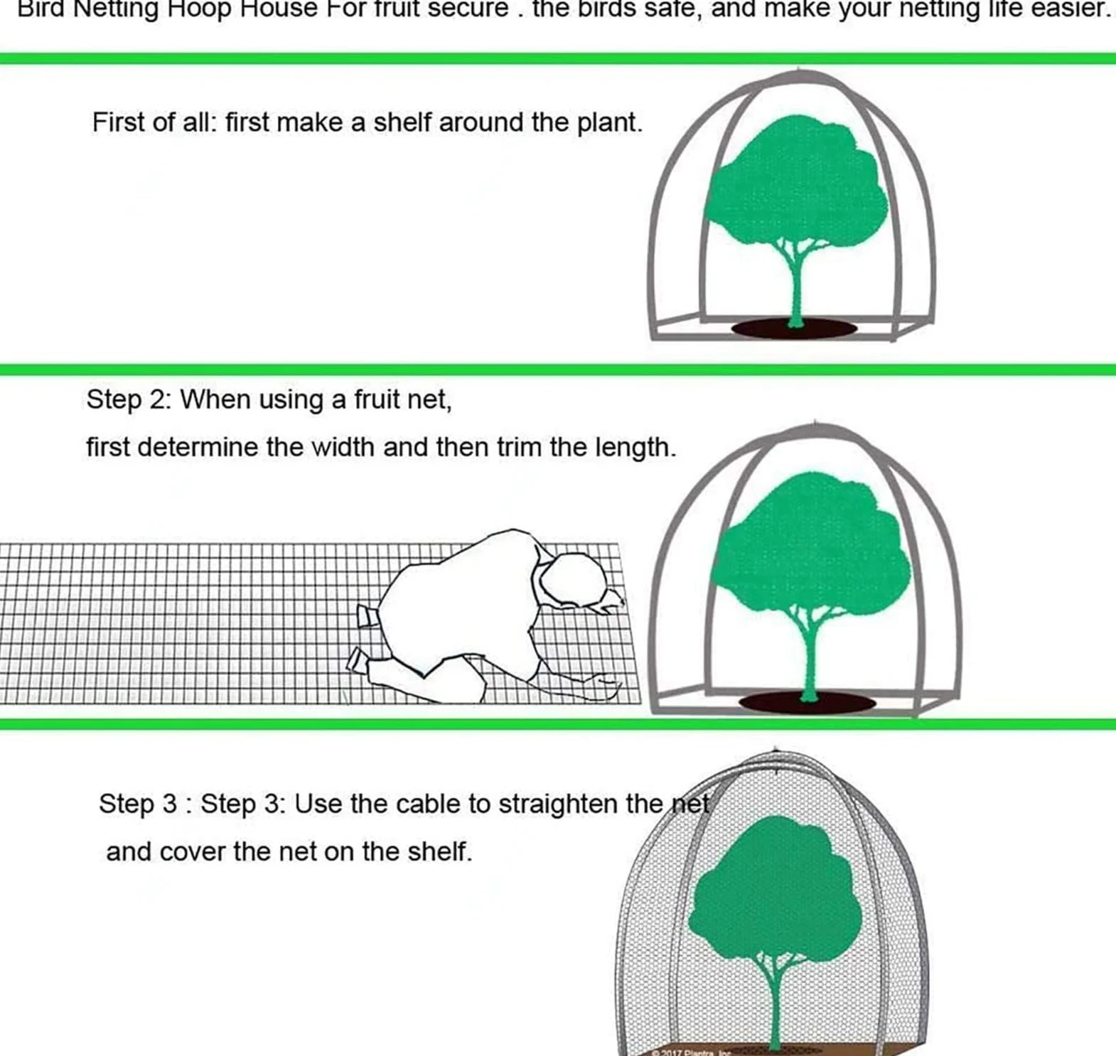 Filet de Jardin pour Plantes Garden Netting Tunnel de Culture en Maille Fine de Jardin Filet de Bassin pour Oiseaux,5x10m