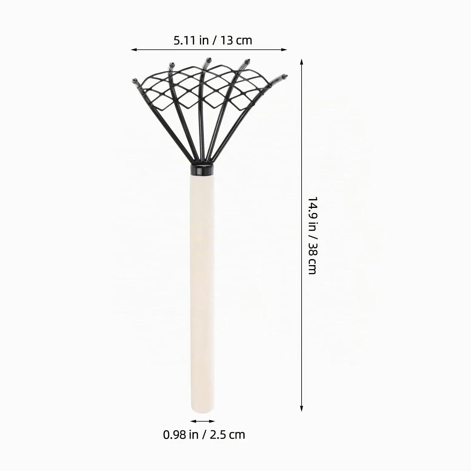 Sosoport RâTeau De Plage 5 Dents en MéTal 15 Pouces RâTeau À La Griffe pour Ramassage Coquillages Et HuîTres Outil Manuel Portable pour Creusage Fruits De Mer