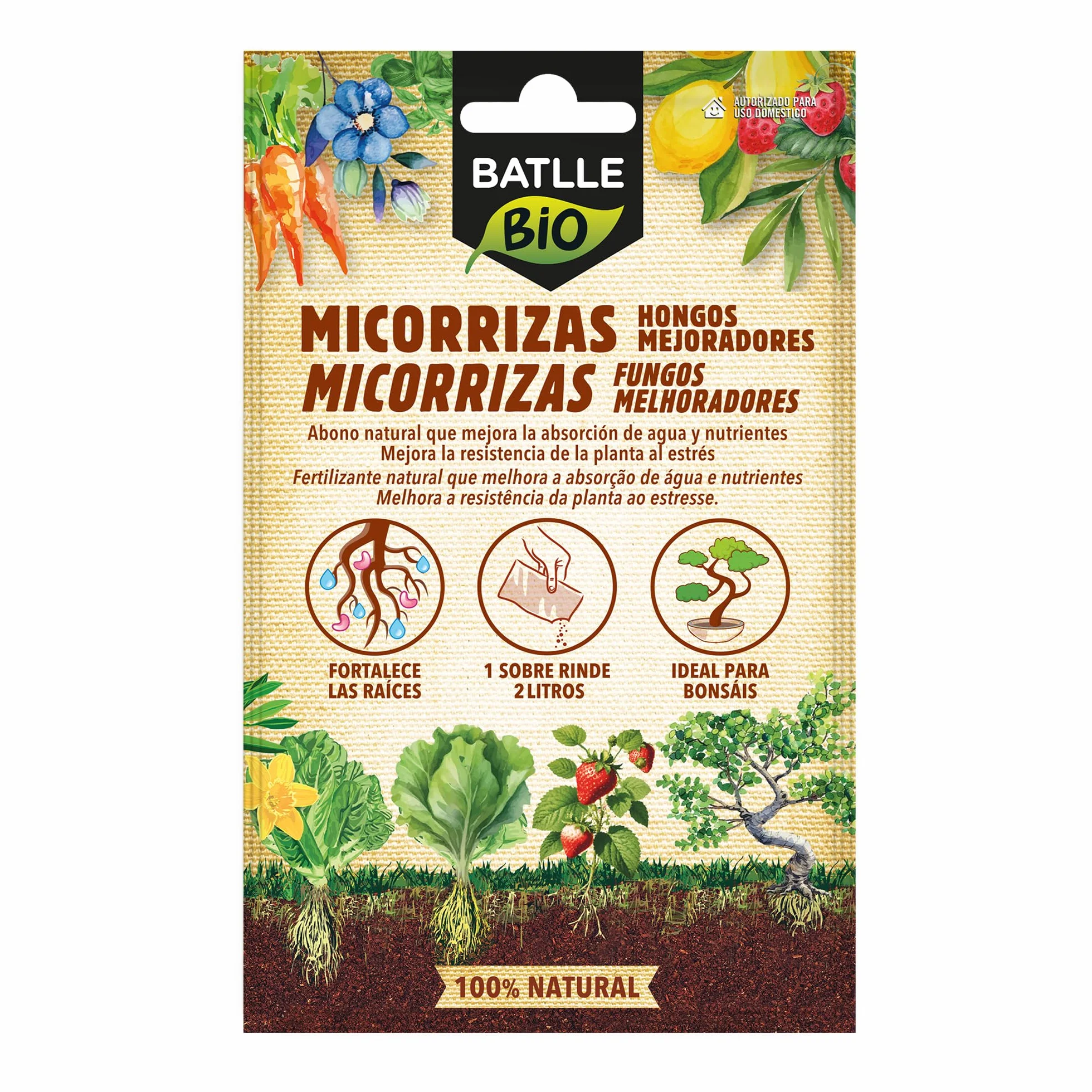 Batlle micorrizas Champignon 1 sur pour 2L