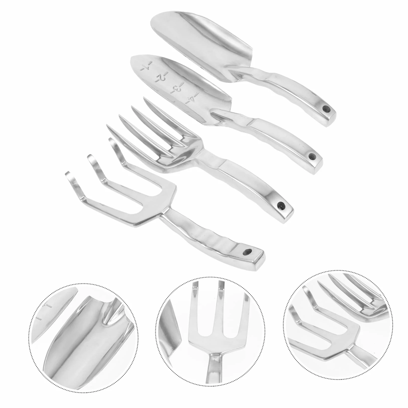 ABOOFAN Kit Outils Jardinage avec Râteau et Pelle pour Plantation Léger et Portable pour Travaux Extérieurs