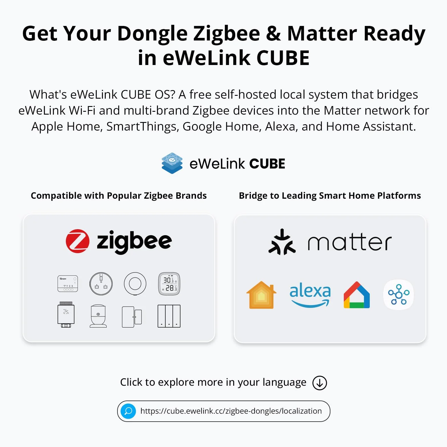 SONOFF Zigbee 3.0 Thread Dongle Lite EFR32MG21 Coordinateur USB Home Assistant Zigbee2MQTT