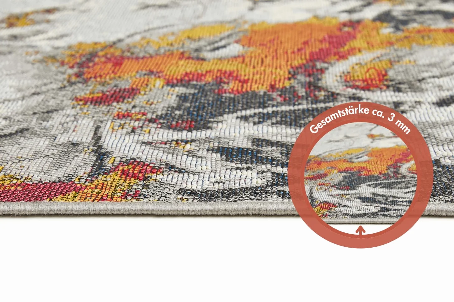 andiamo Portland Tapis d'extérieur résistant aux intempéries - Idéal pour Balcon, terrasse et Jardin - Antidérapant - Résistant aux UV - Facile d'entretien - Tapis d'extérieur pour l'extérieur - 80 x