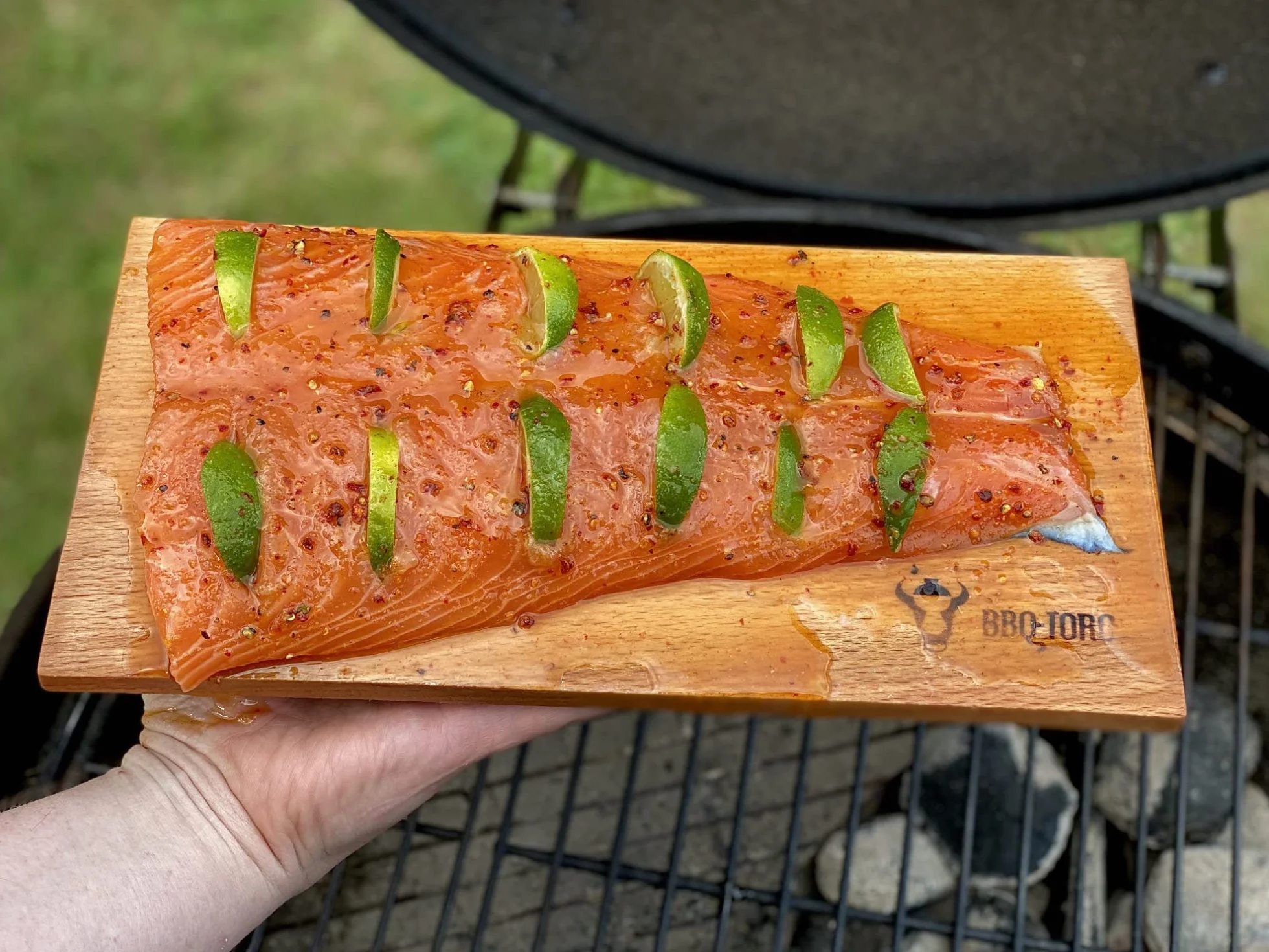 BBQ-Toro Lot de 6 Planches à Fumer en Bois de hêtre 30 x 15 x 1 cm pour Poisson, Viande, Légumes