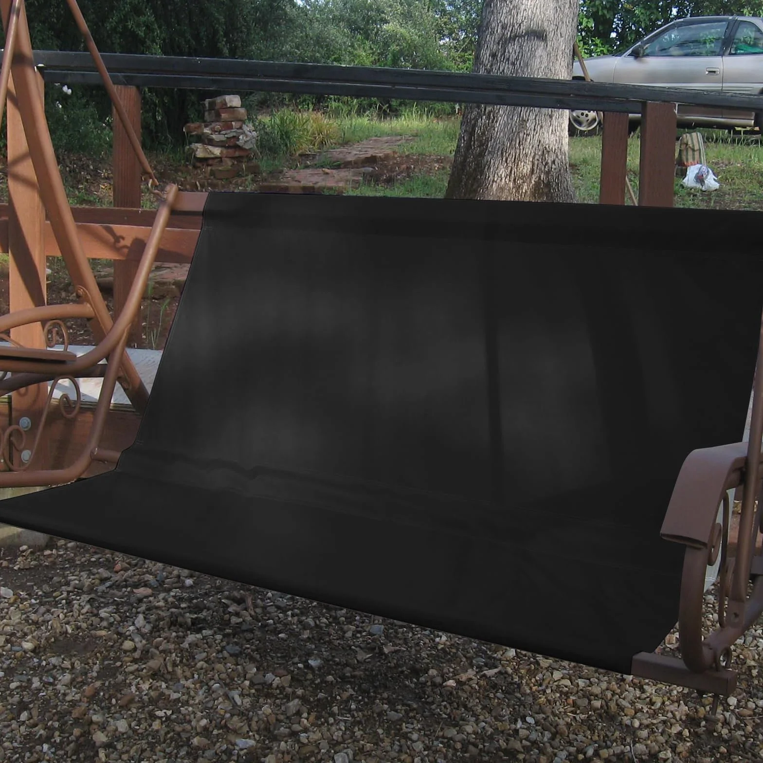Housse de Siège de Balancelle Imperméable 115x48x48cm Gris pour Chaise Extérieur