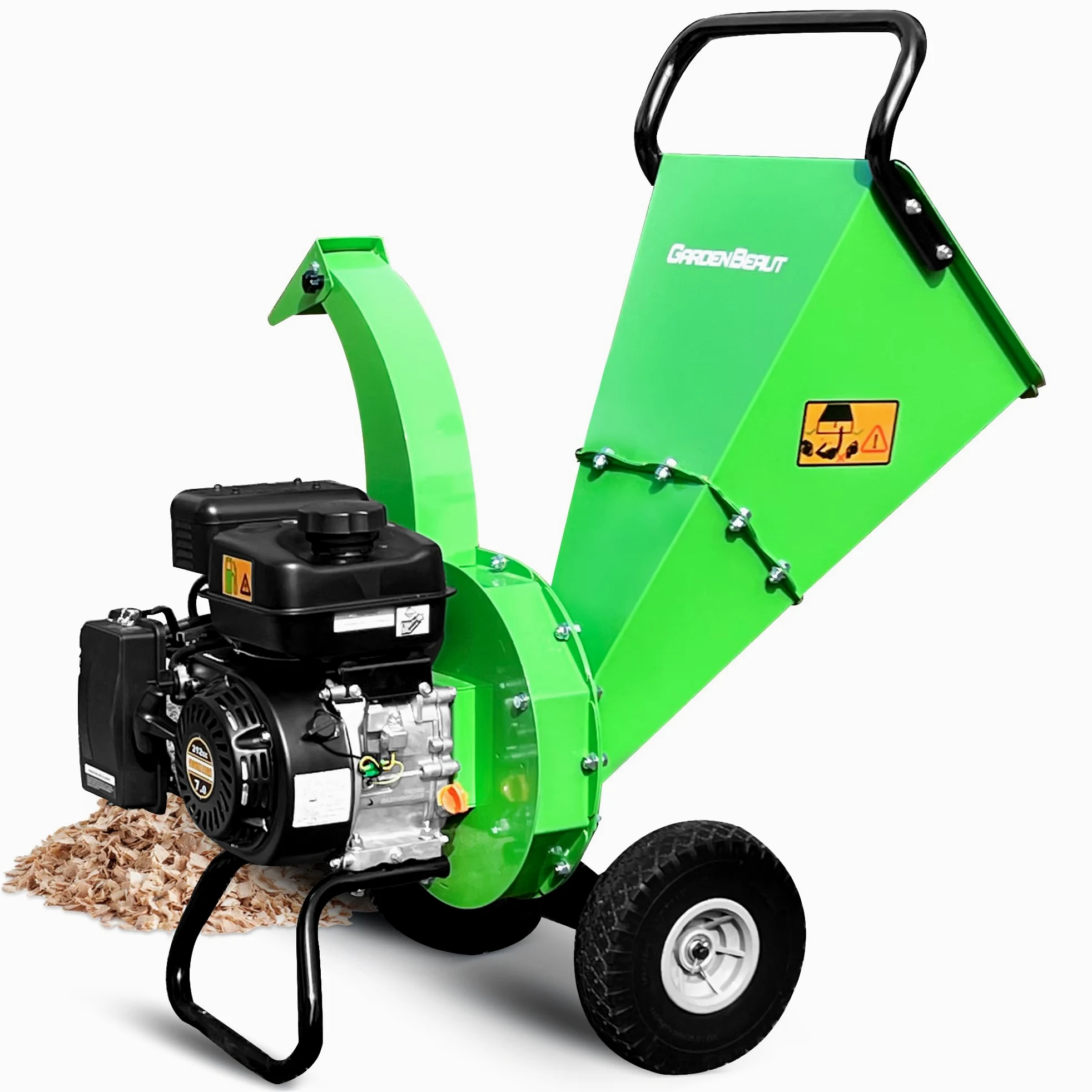 S3 Broyeur à bois, moteur à essence 4 temps 7 CV 212 cm³, épaisseur de branche max. 76 mm