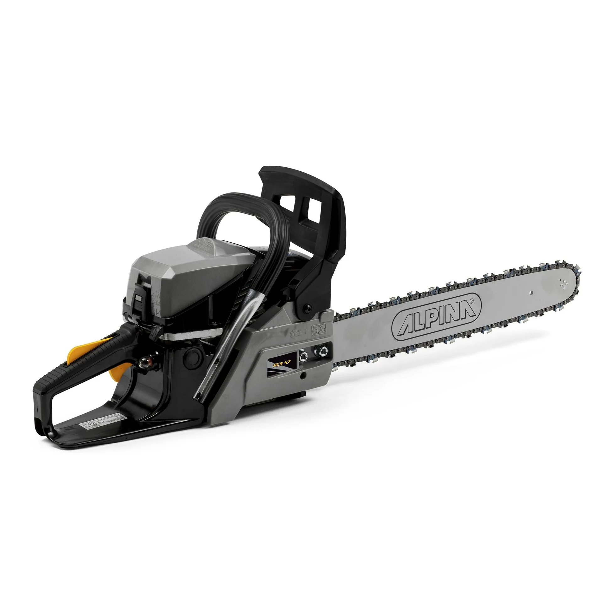 Alpina ACS 47 Tronçonneuse À Essence, 45 cm³, 45 cm – Pompe À Huile Automatique, Frein De Chaîne Double – Pour Coupe De Bois Domestique
