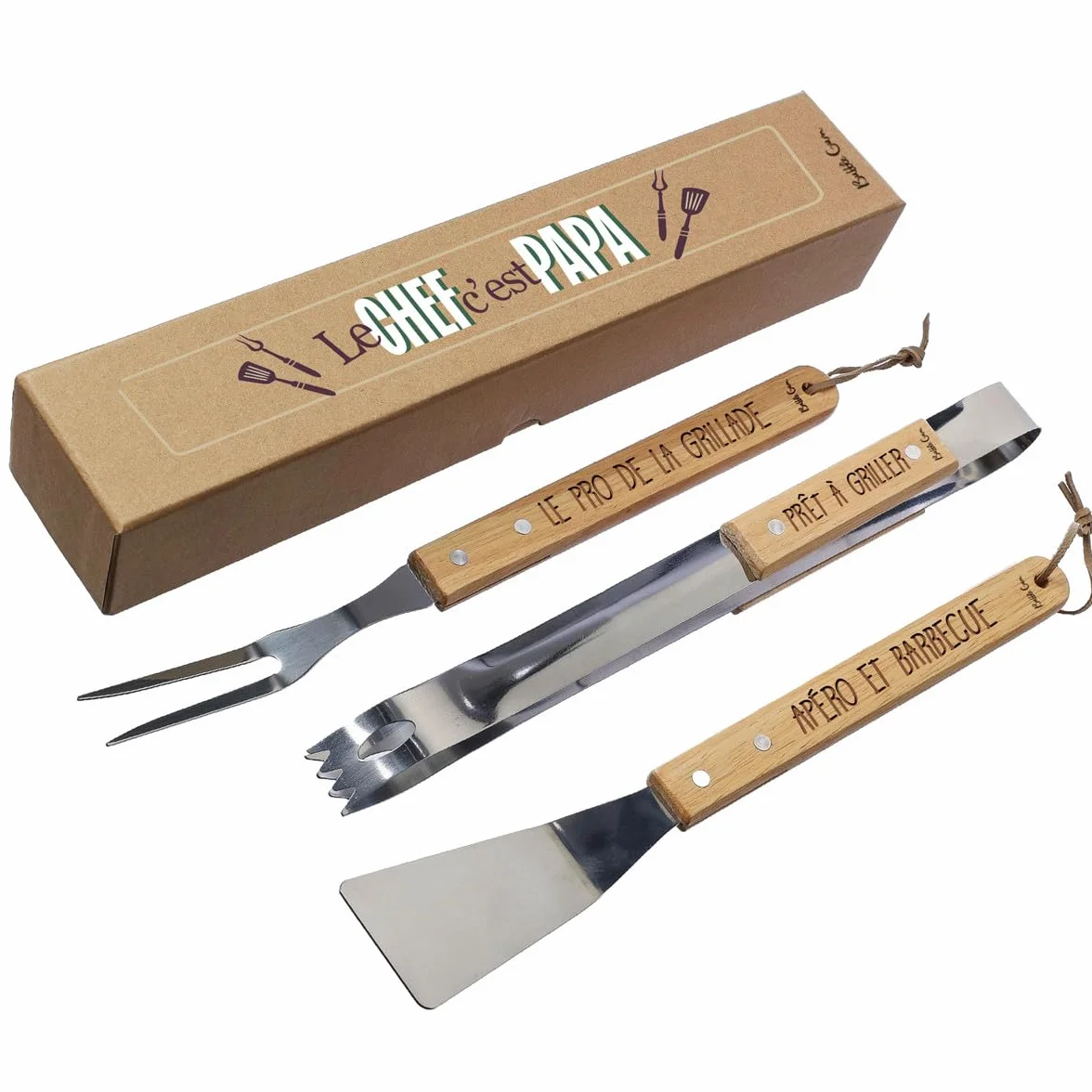 Papa Barbecue Set Cadeau fête des pères BBQ