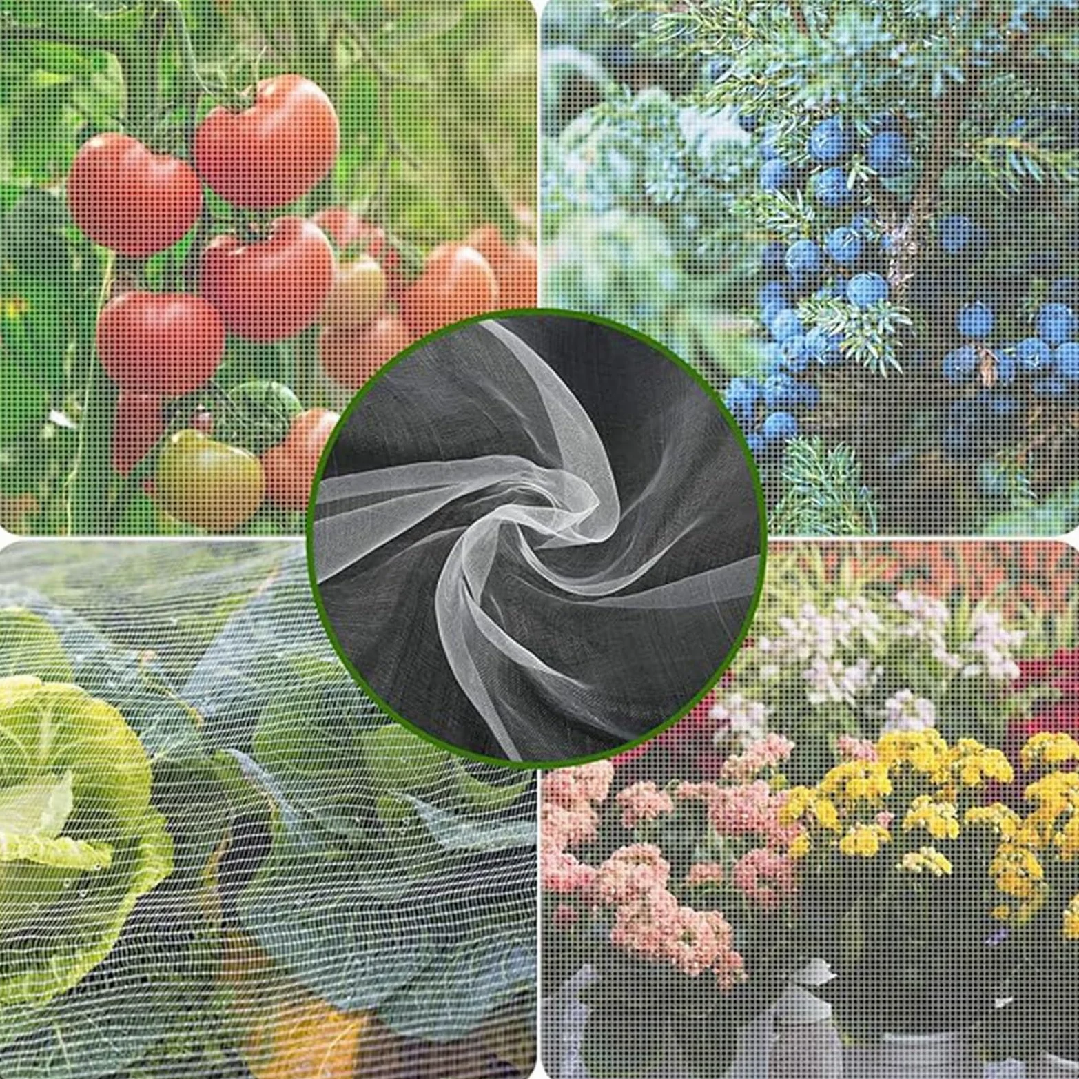 Filet Anti Grele Filet Anti Insecte Potager, Maille Fine Filet Anti Moustique, Filets pour Jardin pour la Protection des Plantes Légumes Fruits, Filet Anti-Insectes pour Fenêtre(5x10m)