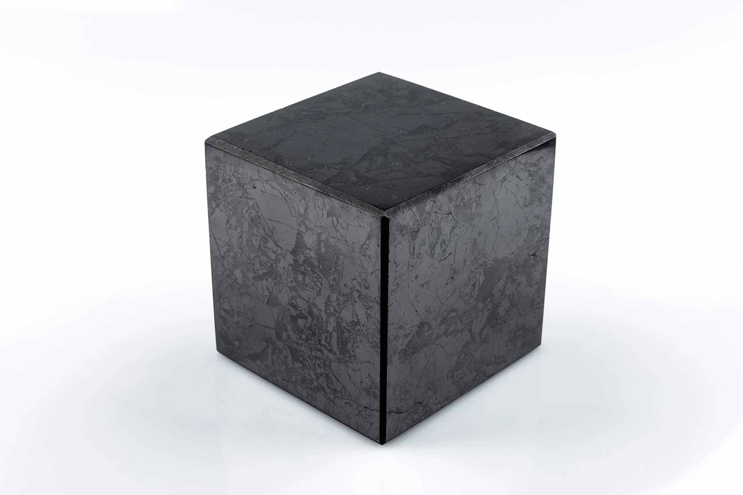 Cube en Pierre de Shungite Polie 10 cm | Pierre de Carélie