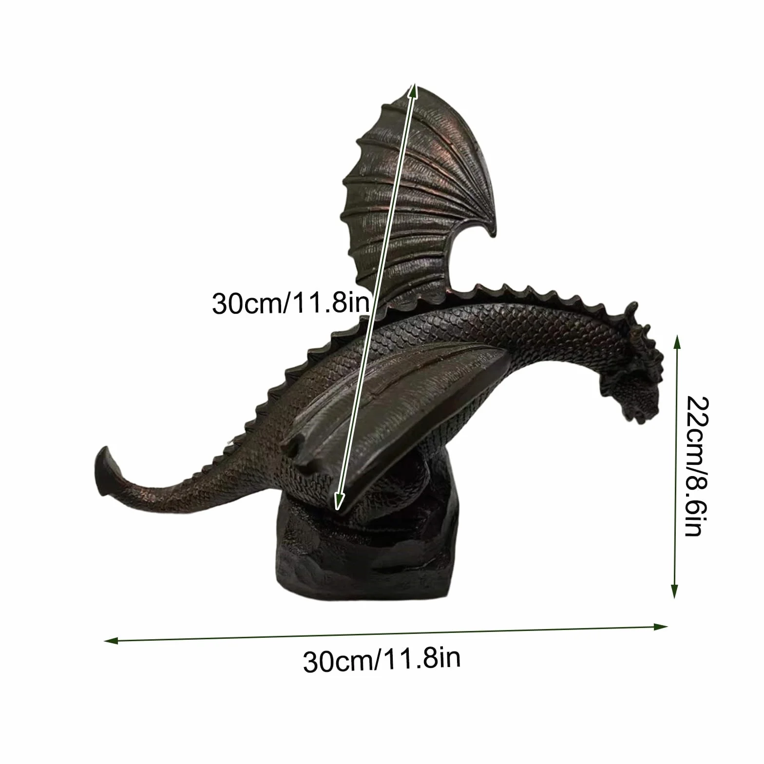 Résine Naturelle Ornements de Fontaine d'eau Statue Rétro pour Aquarium Bassin Jardin