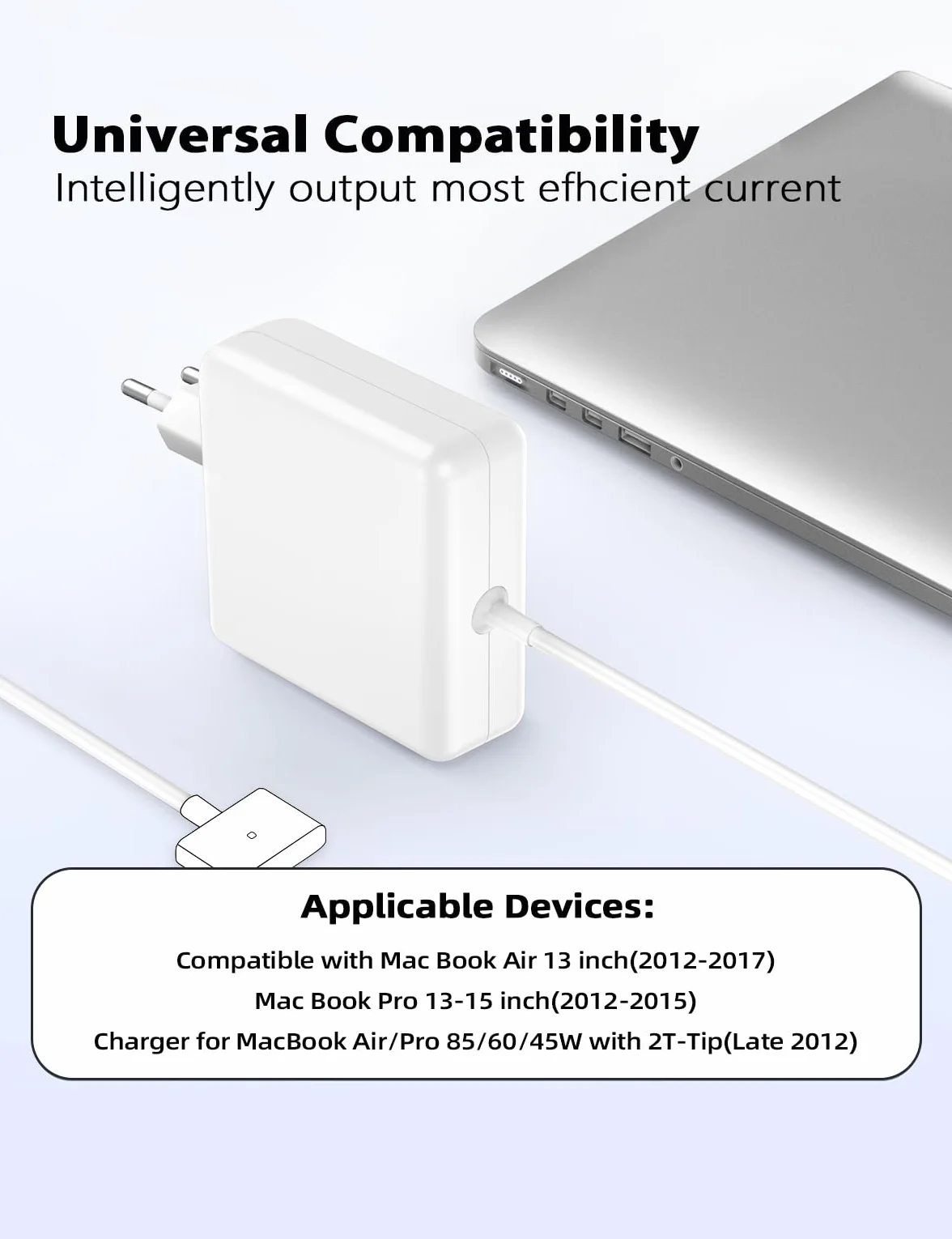 Chargeur 85W Ordinateur Portable Adaptateur Magnétique Compatible MacBook Air Pro 13 15 17 Pouces 2012-2017 A1398 A1425 A1424 A1465 A1466 A1502
