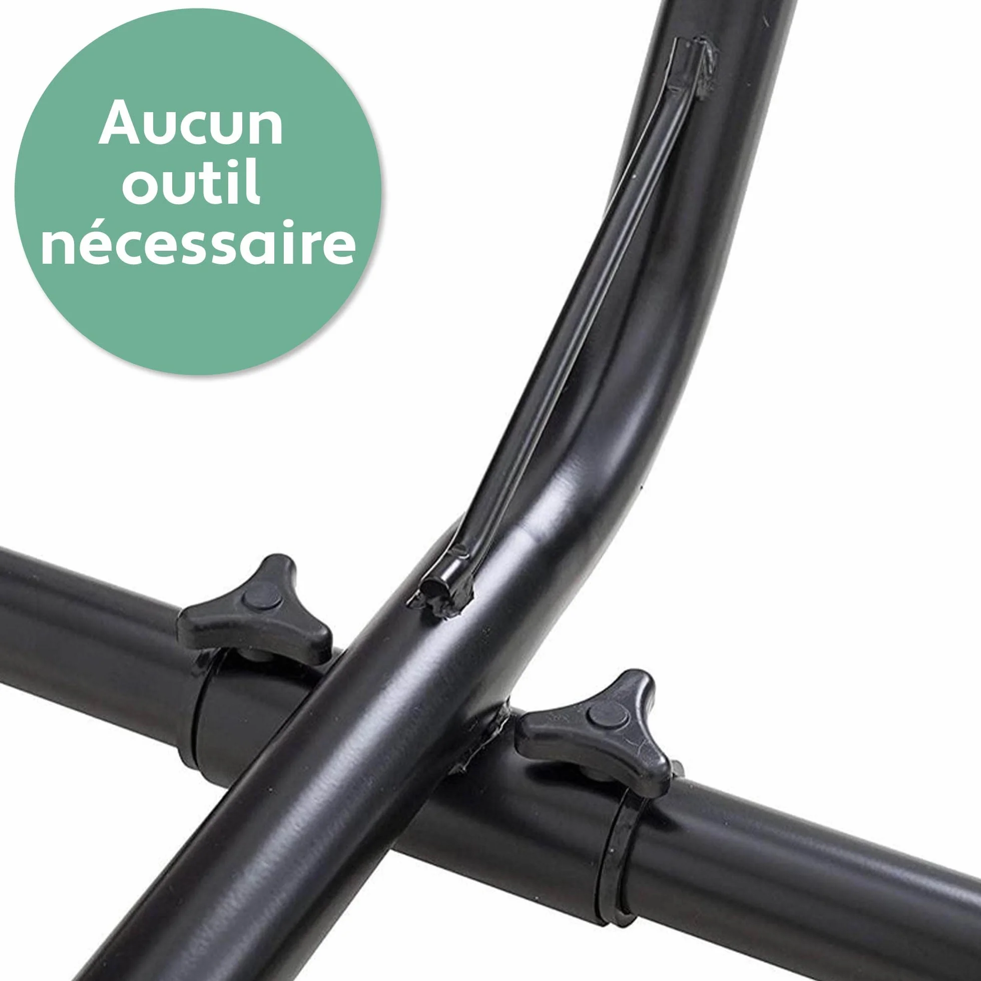 Vita5 Support de Hamac sur Pied en Acier Revêtu Charge Max 205kg pour Intérieur Extérieur