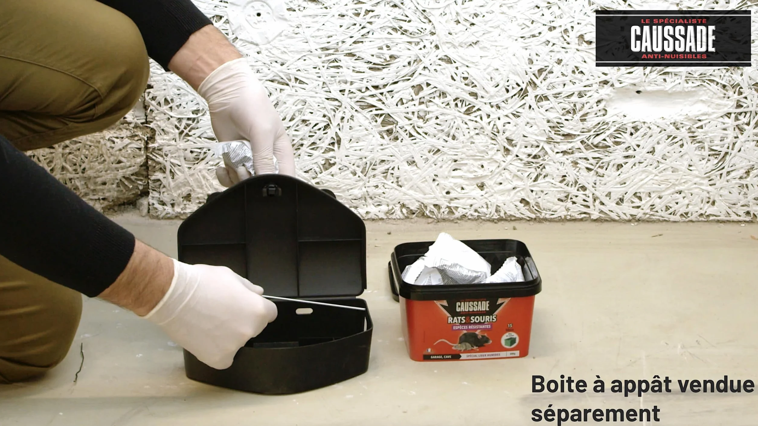 CAUSSADE Anti Rats Souris 15 Appâts Blocs 300g