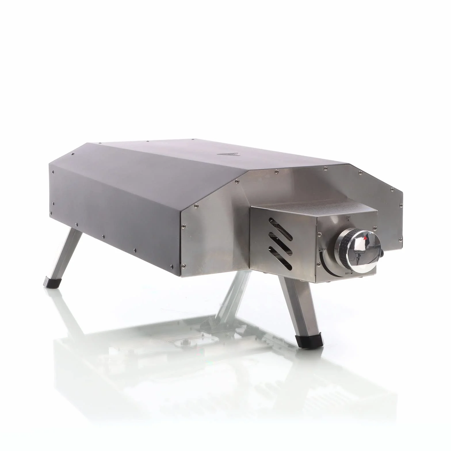 Gas Pizzaofen mit Pizzastein Ø330mm Drehfunktion tragbar für Garten Outdoor