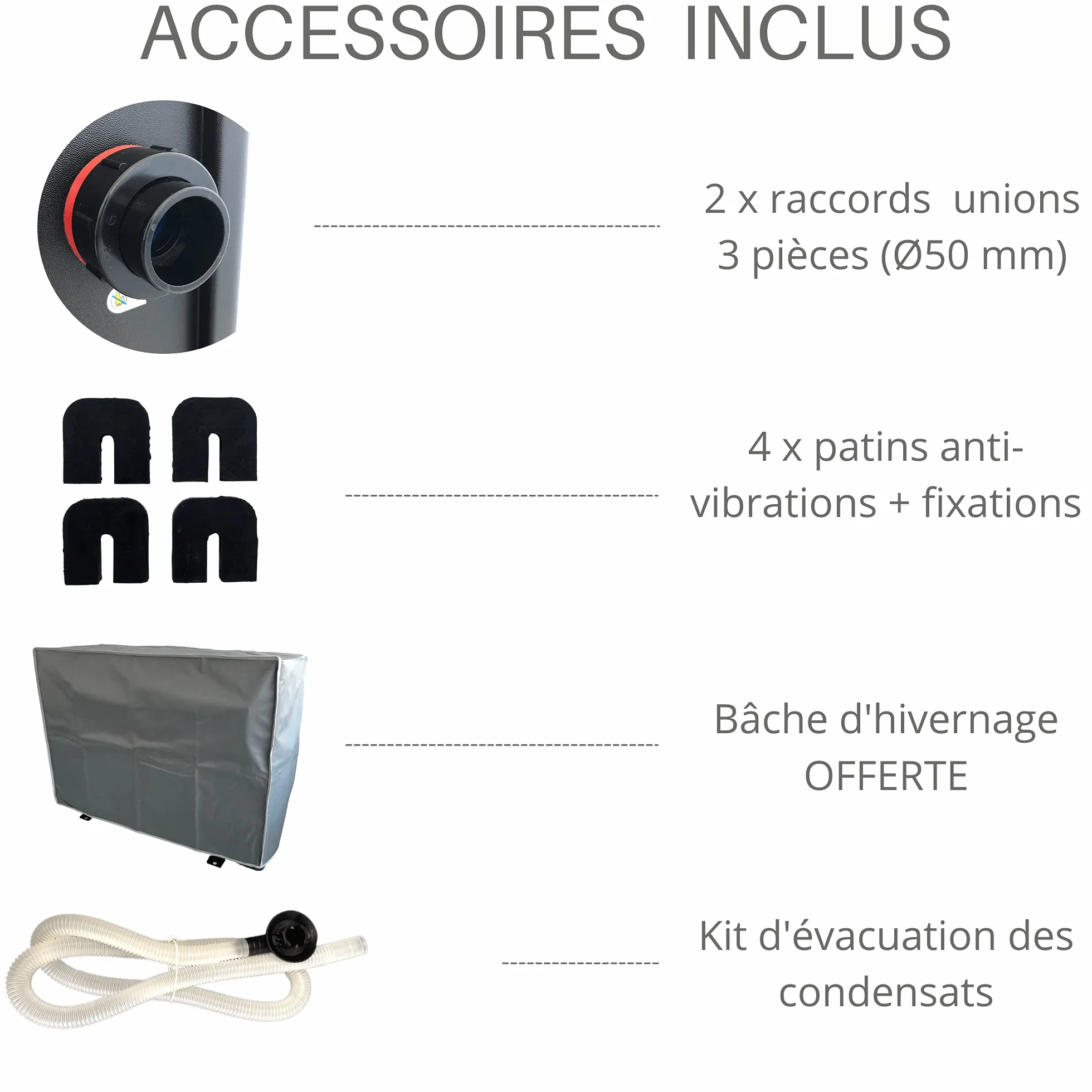 Pompe à Chaleur Piscine Full Inverter Arroka X-Full Inverter 70 80 m3 WiFi R32 COP>10