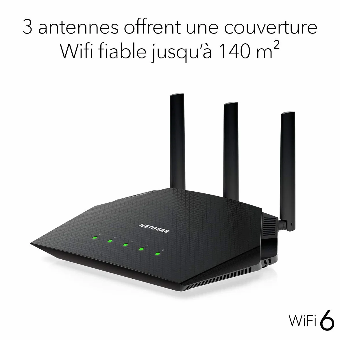 Netgear Routeur WiFi 6 AX1800 RAX10 Bi-Bandes 1,8 Gbit/s