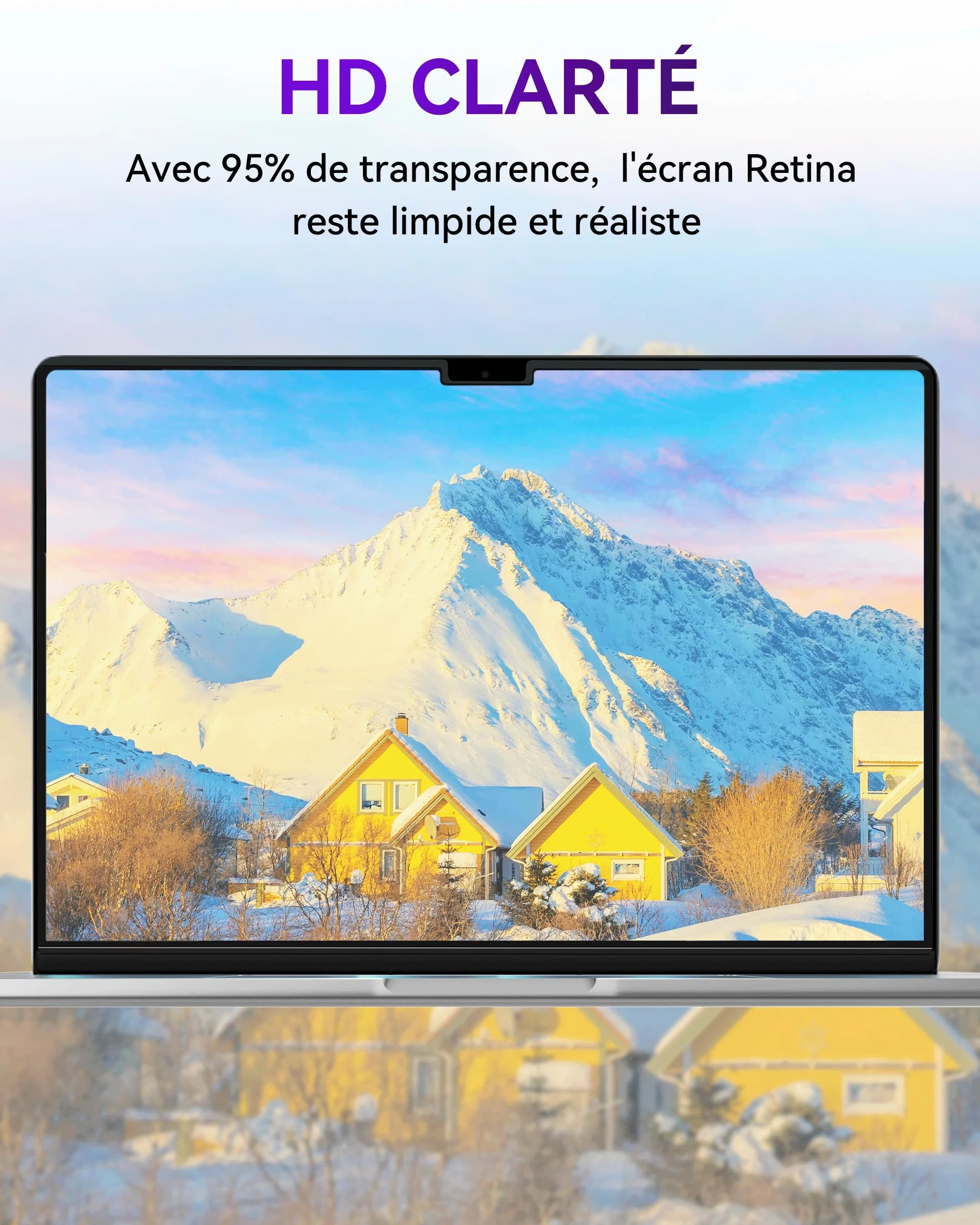 Filtre de Confidentialité Magnétique pour MacBook Pro 16 Pouces (2021-2026, M1-M5 Pro/Max), Anti-Espion et Anti-Lumière Bleue