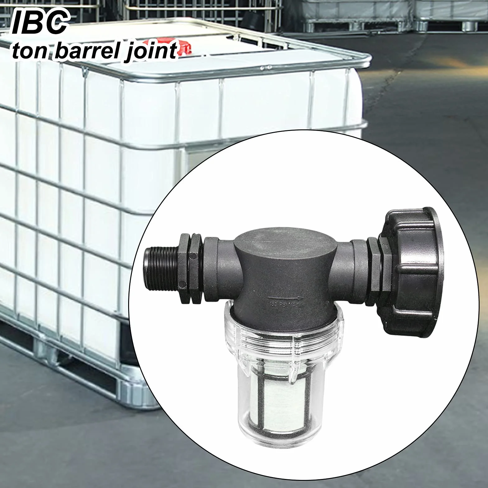Raccord Cuve 1000 L S60x6 Adaptateur Réservoir IBC 3/4" Fil extérieur