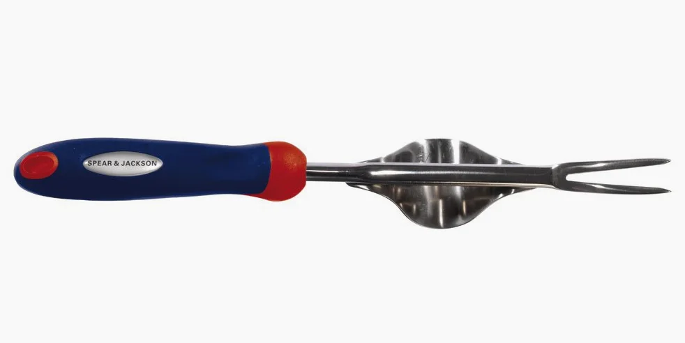 Spear & Jackson Select Bordures en Acier Inoxydable Couteau & Spear & Jackson Select Désherbeur Manuel à Pivot en Acier Inoxydable