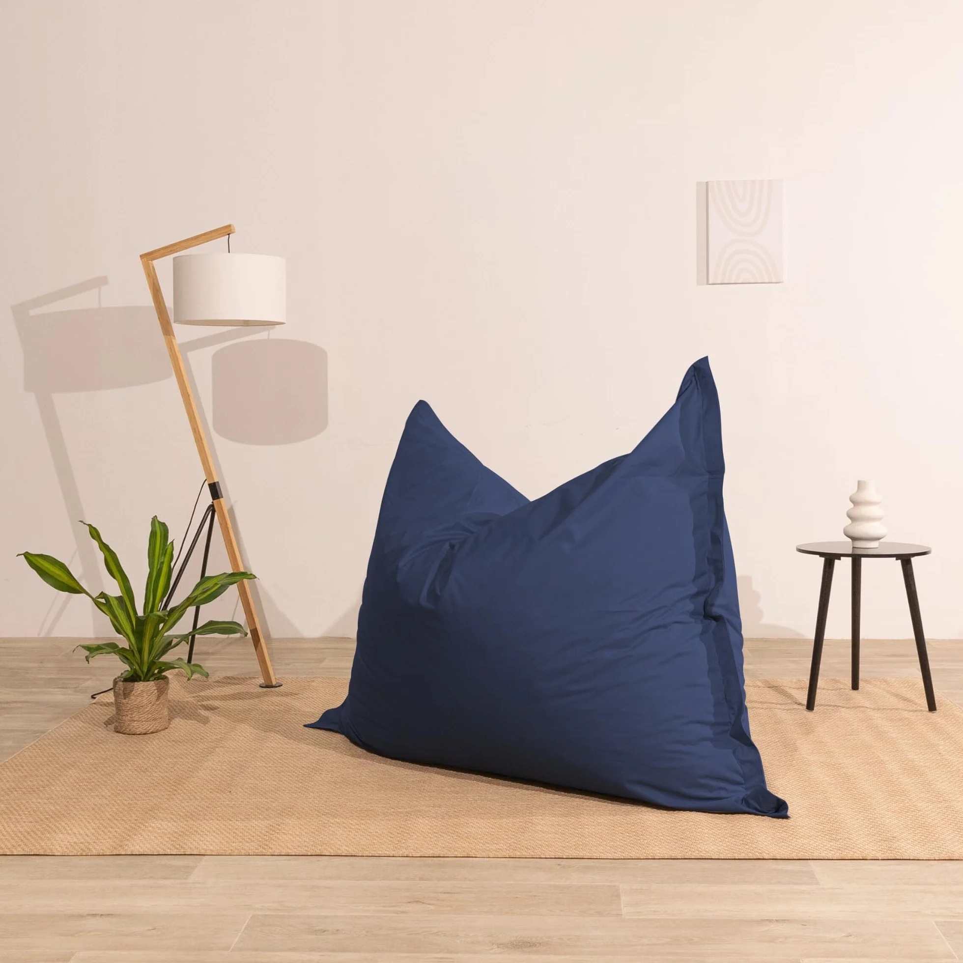 Bananair Pouf Extérieur Imperméable Géant XXL 180x140 cm Bleu