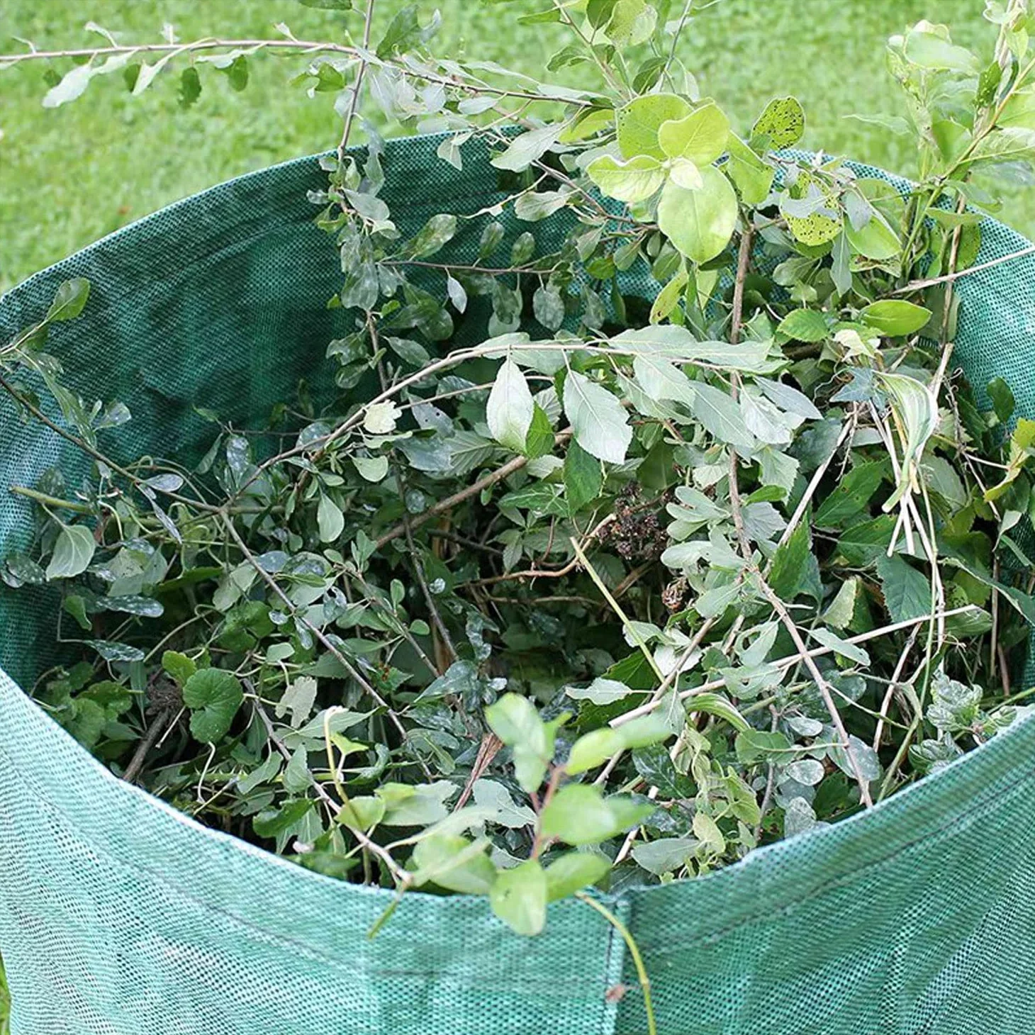 Sacs à Déchets de Jardin 1 pièces Sac de Jardin Réutilisable étanche Heavy Duty Grande Sacs avec Poignées Sacs à Feuilles Autoportante et Pliable 120L/272L/300L/400L/500L