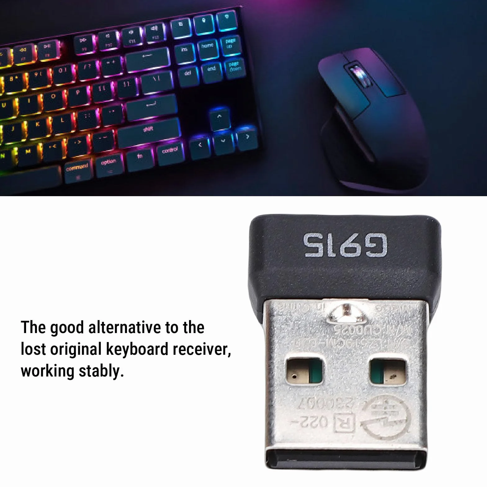 Dongle USB Adaptateur Récepteur pour Clavier Mécanique Sans Fil G913 G915 G913TKL G915TKL