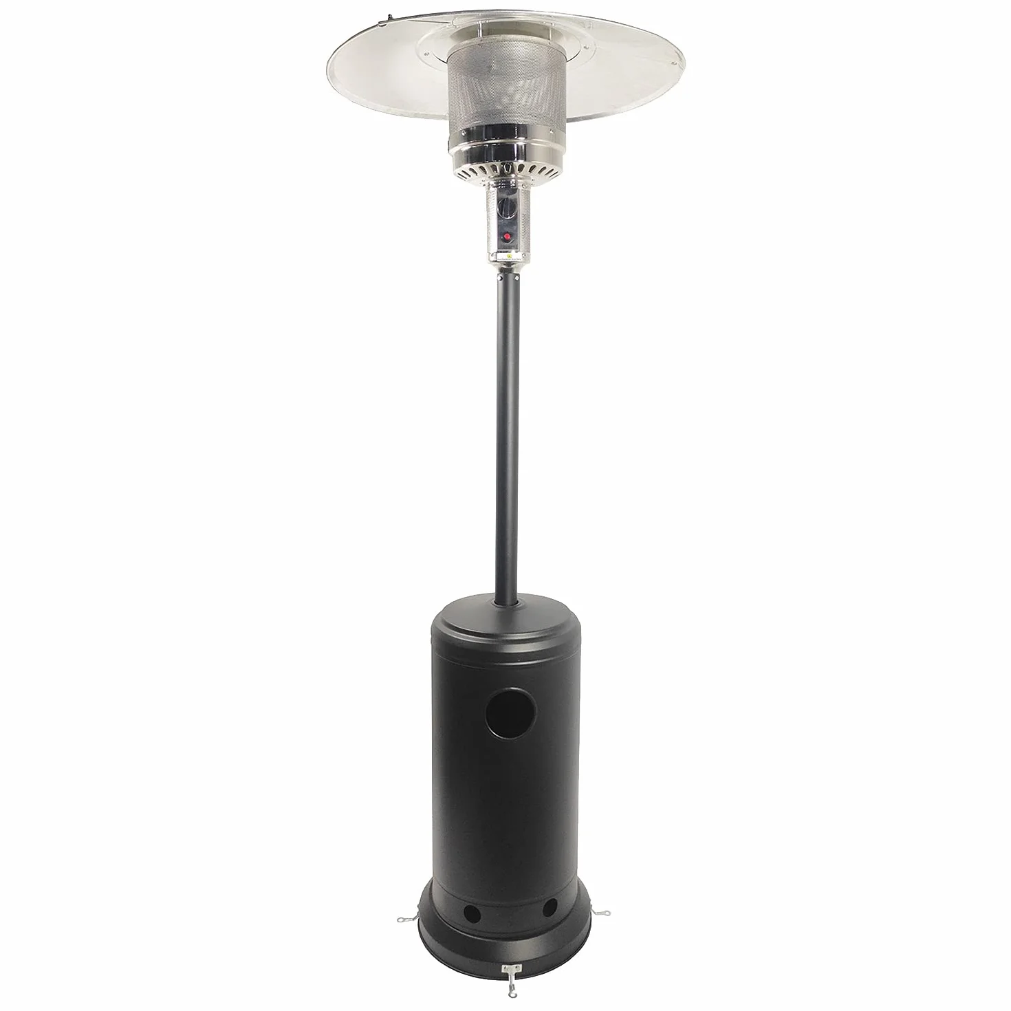 Parasol chauffant OSLO chauffage d'extérieur au gaz acier noir