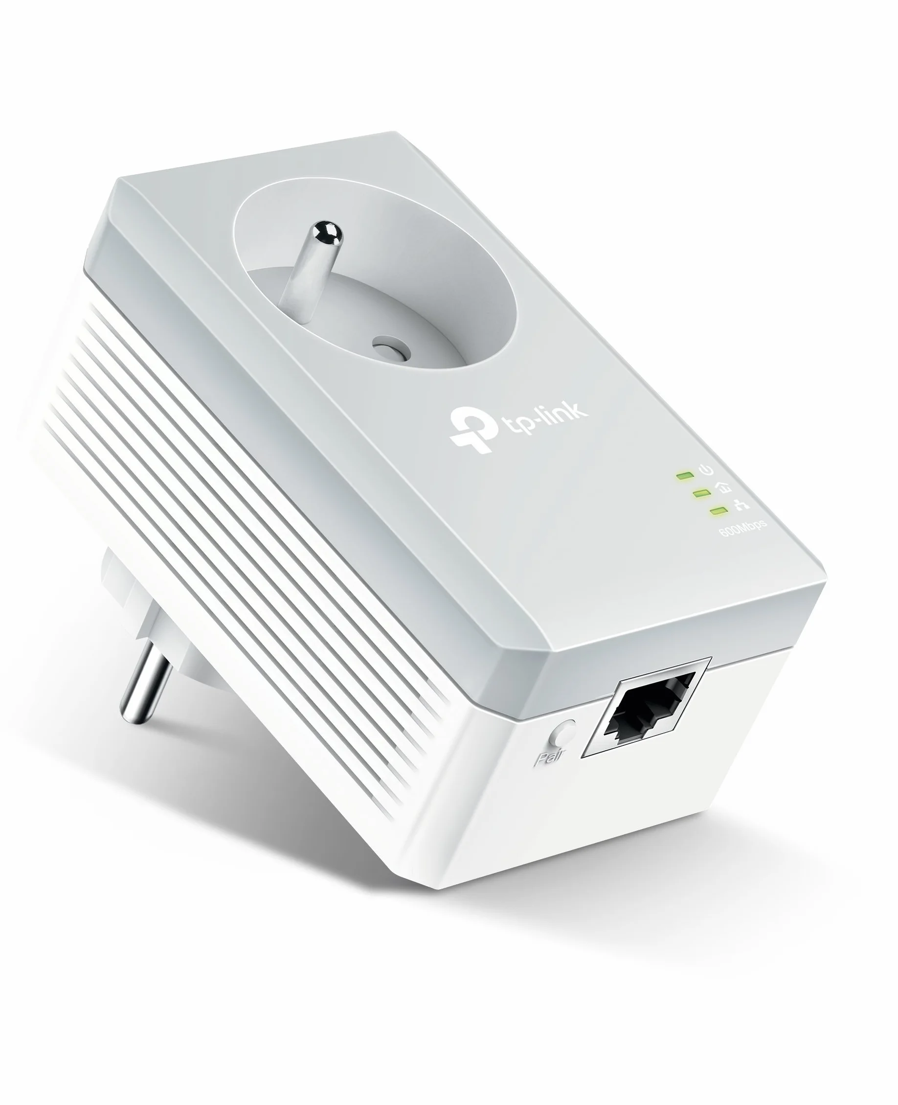 TP-Link CPL 600 Mbps TL-PA4015P Prise Intégrée Ports Ethernet Blanc