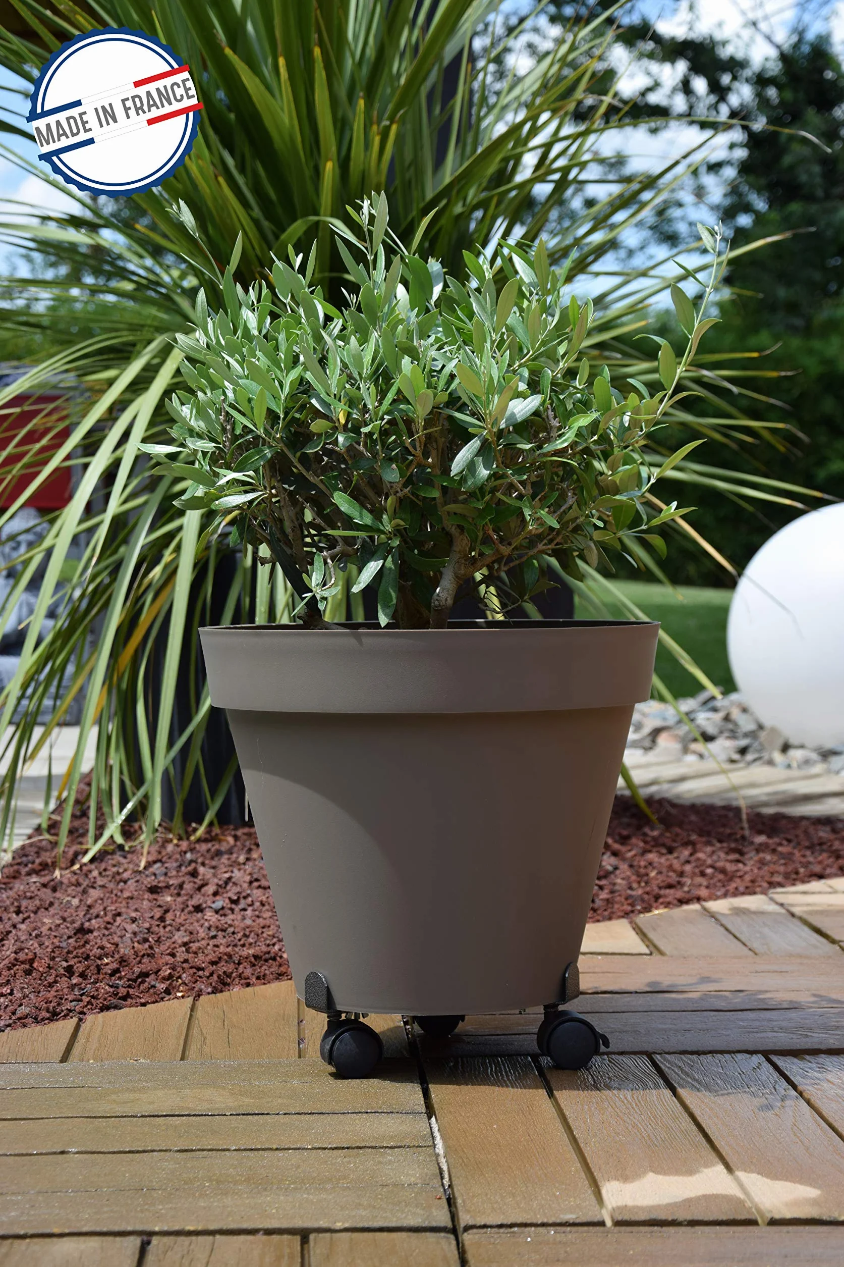 Louis Moulin Roule-plante extensible 27-37 cm Anthracite
