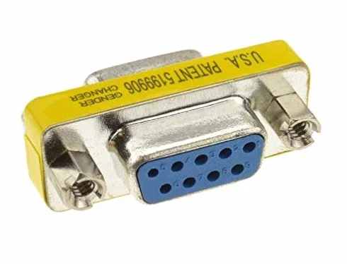 Convertisseur Adaptateur Série RS232 DB9 9 Broches Femelle vers Femelle