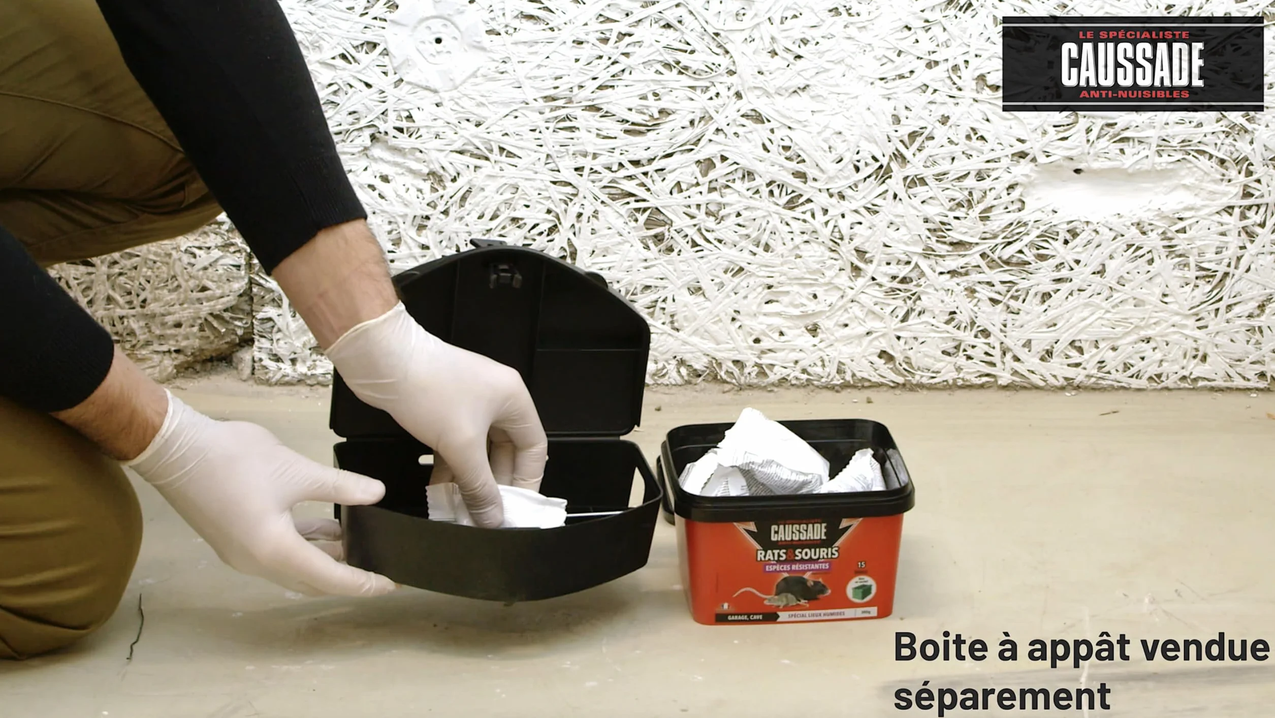 CAUSSADE Anti Rats Souris 15 Appâts Blocs 300g
