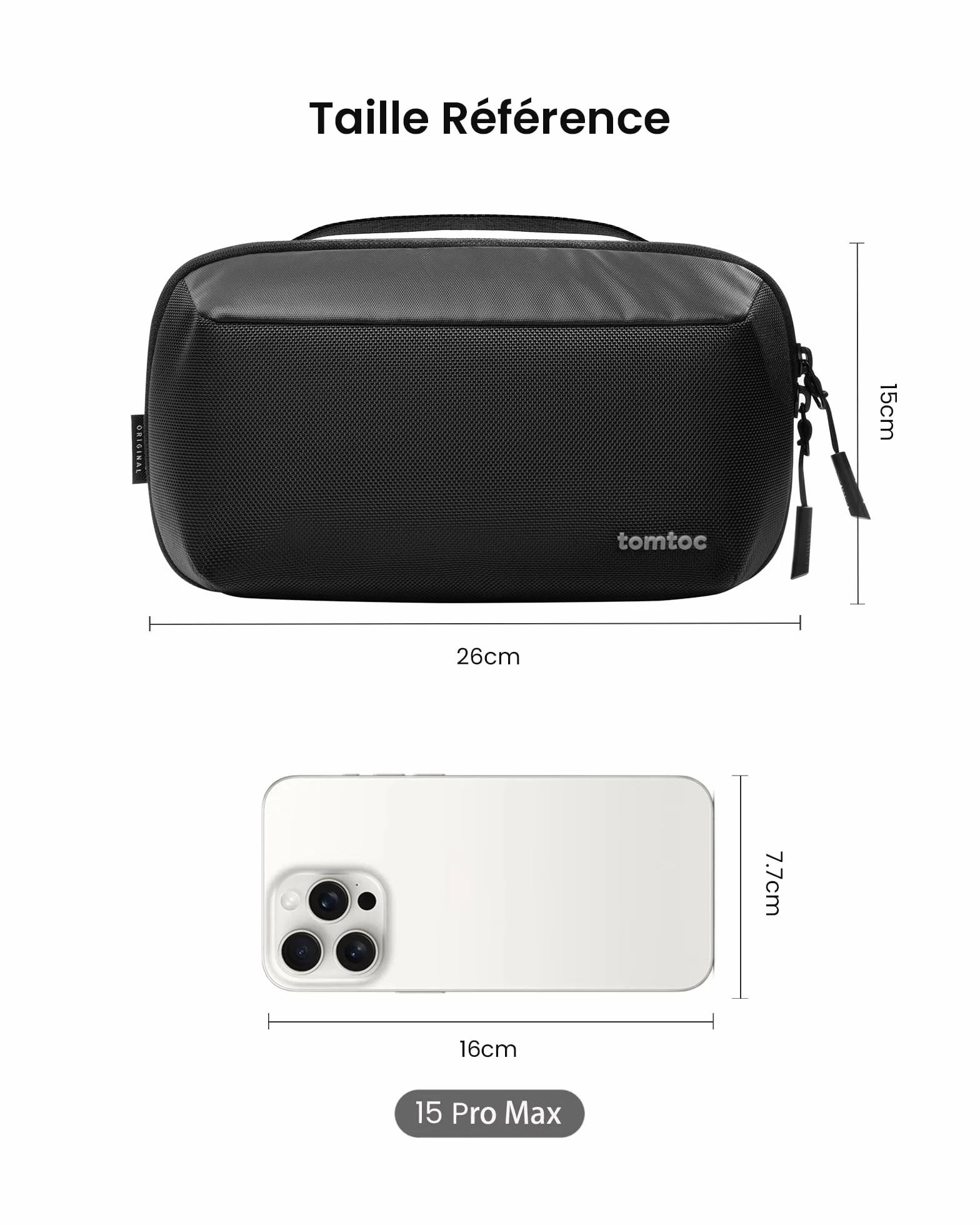 Tomtoc Tech Organizer Bag pour Accessoires Électroniques Adaptateur MacBook