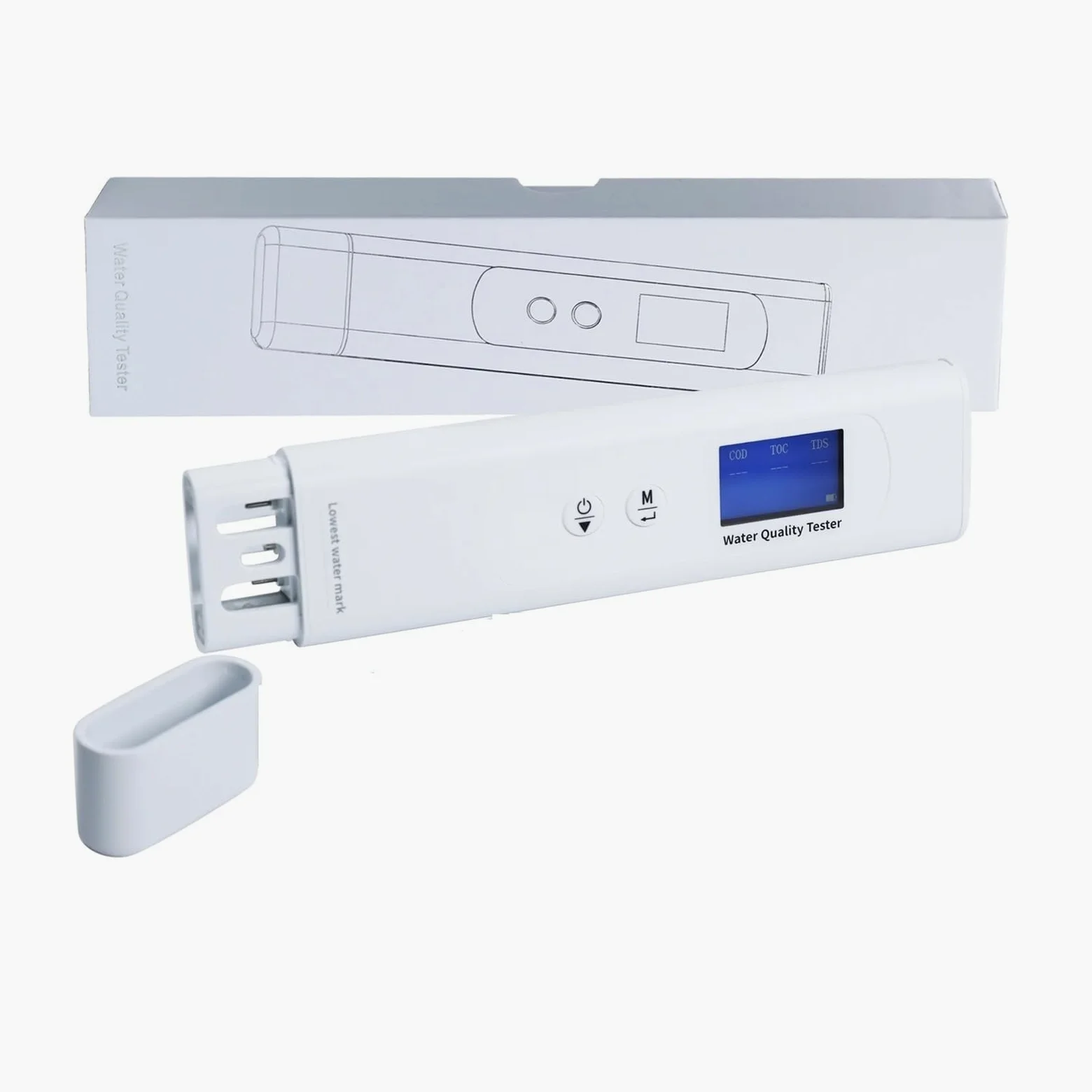 Testeur numérique de qualité de l'eau, 6 en 1, TDS, TOC, UV275, EC, DCO