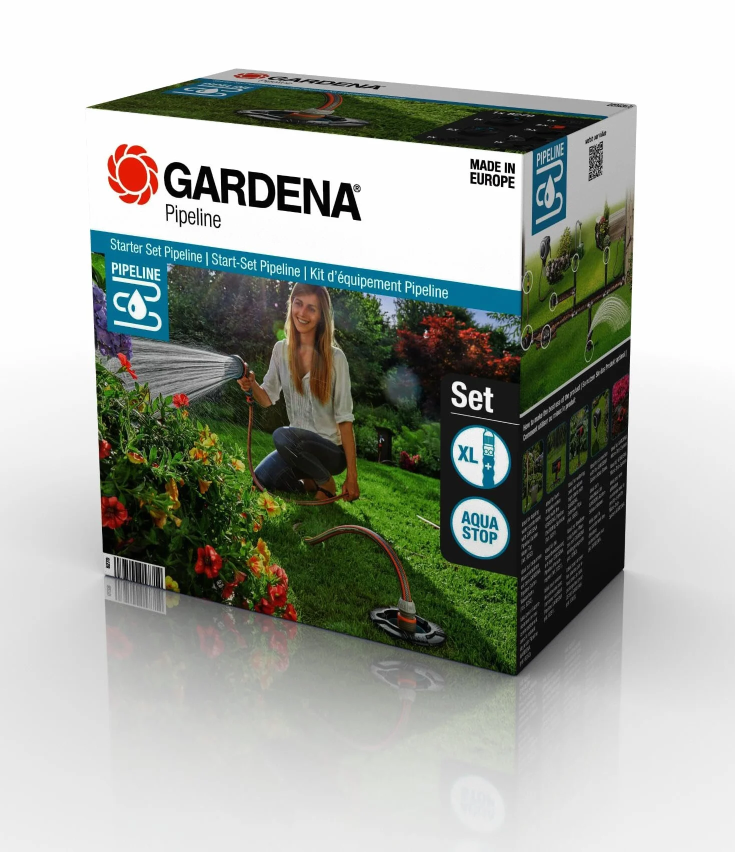 Gardena kit d’équipement pipeline: jeu complet d’incorporation dans le système de pipeline, prise d’eau partout dans la maison et le jardin, montage souterrain (08270-20)