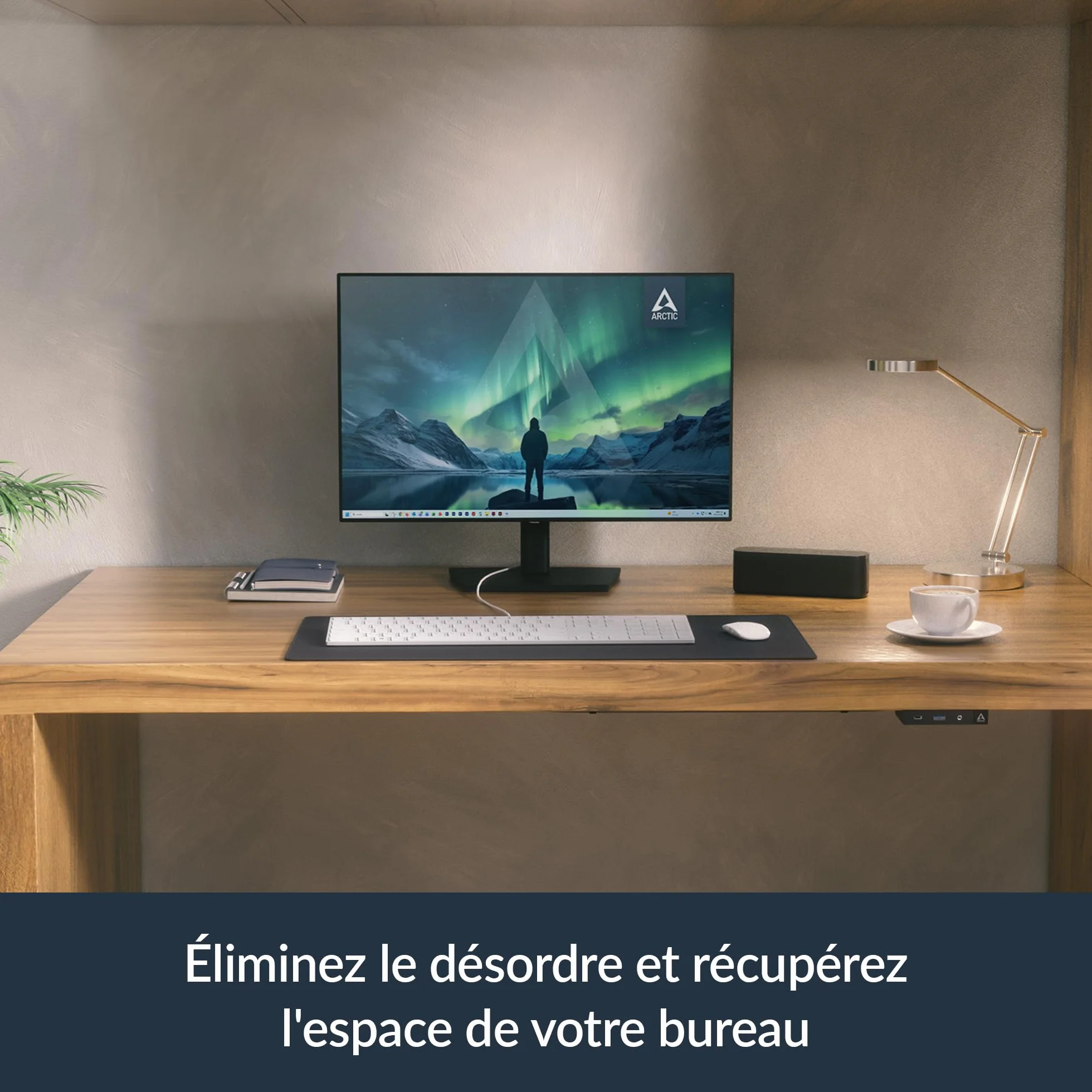 ARCTIC Senza AI 370 PC silencieux AMD Ryzen AI 9 HX 370 32 Go LPDDR5X SSD 1 To USB4 LAN 2,5G Wi-Fi 7 Win 11 Pro